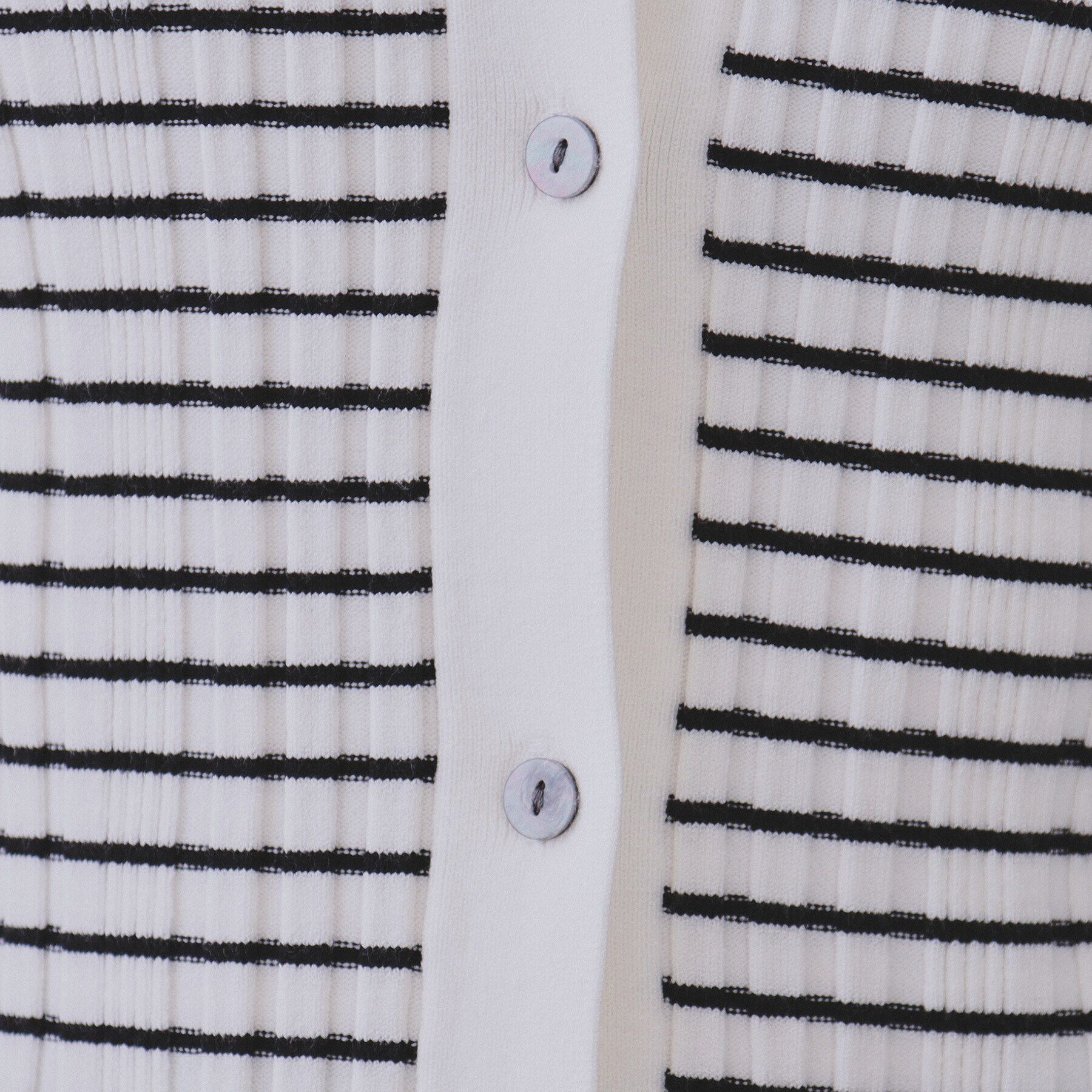 OPAQUE.CLIP「《CLASSY掲載》ランダムリブポロ衿ニット【洗濯機洗い可】」|ニット・セーター|