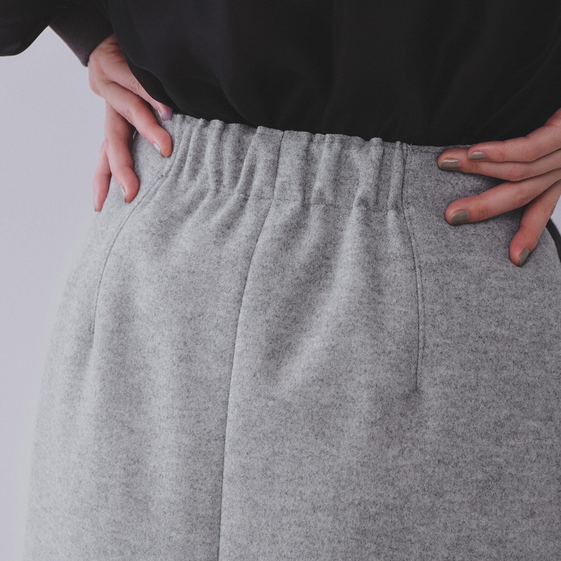 OPAQUE.CLIP「ウールライクストレッチタイトスカート【洗濯機洗い可】」|スカート|