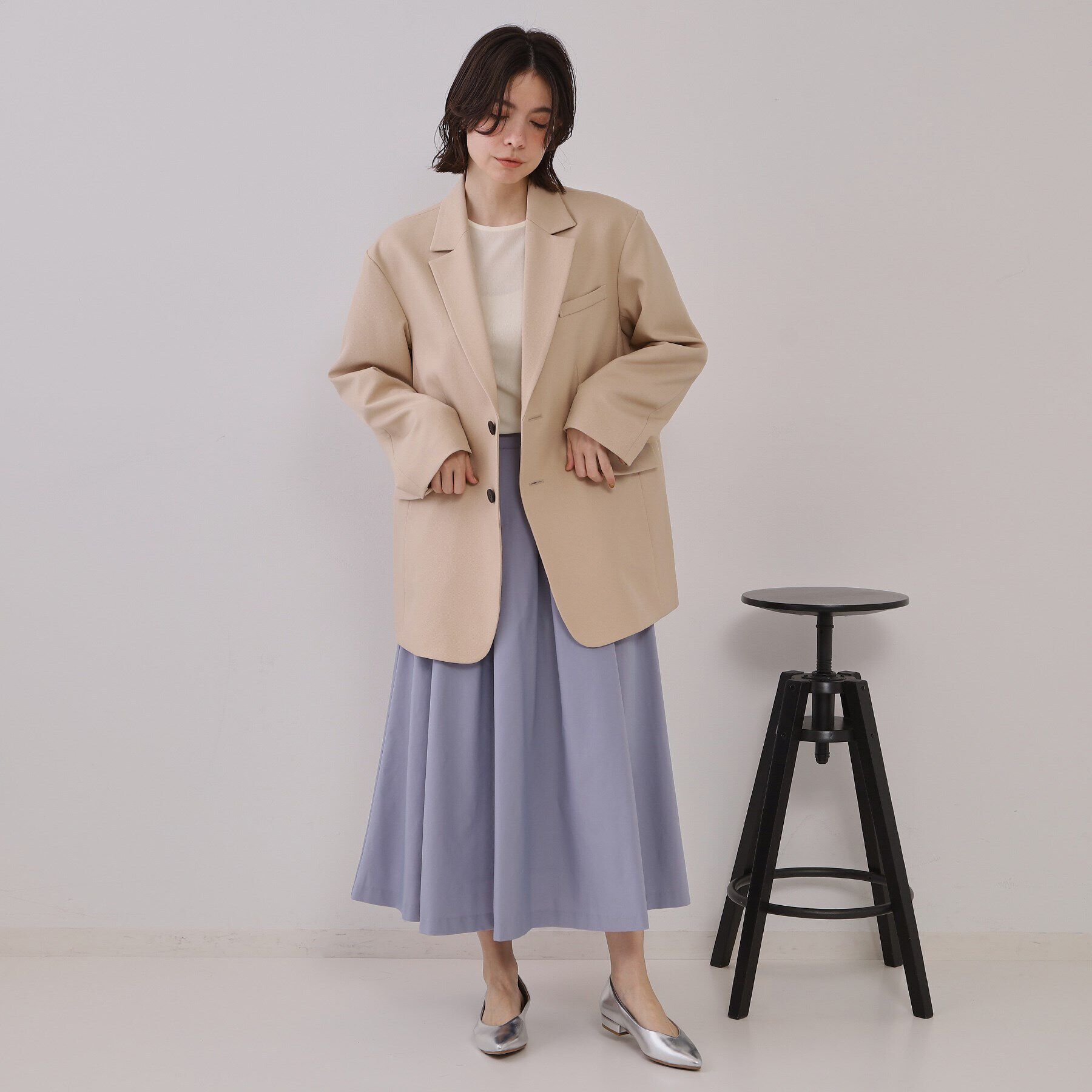 OPAQUE.CLIP「オーバーサイズテーラードジャケット【洗える】」|テーラードジャケット|