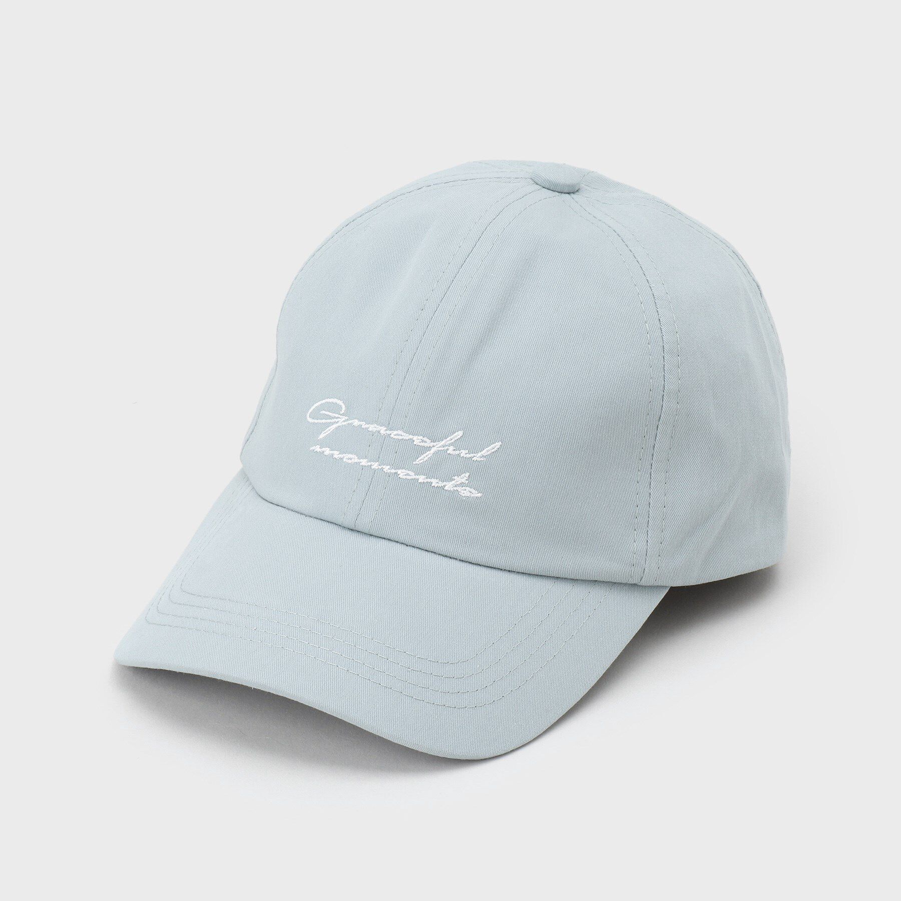OPAQUE.CLIP「ロゴ刺繍キャップ」|キャップ・キャスケット|ブルー(092)