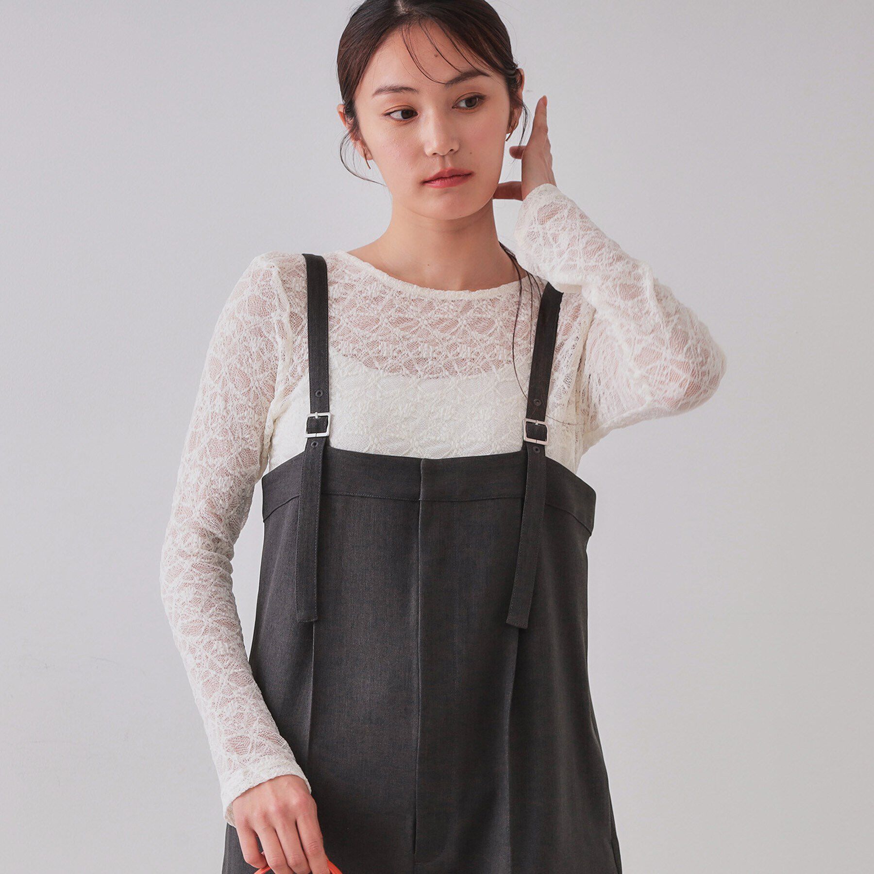 OPAQUE.CLIP「シアーレーストップス【洗濯機洗い可】」|Tシャツ・カットソー|オフホワイト(003