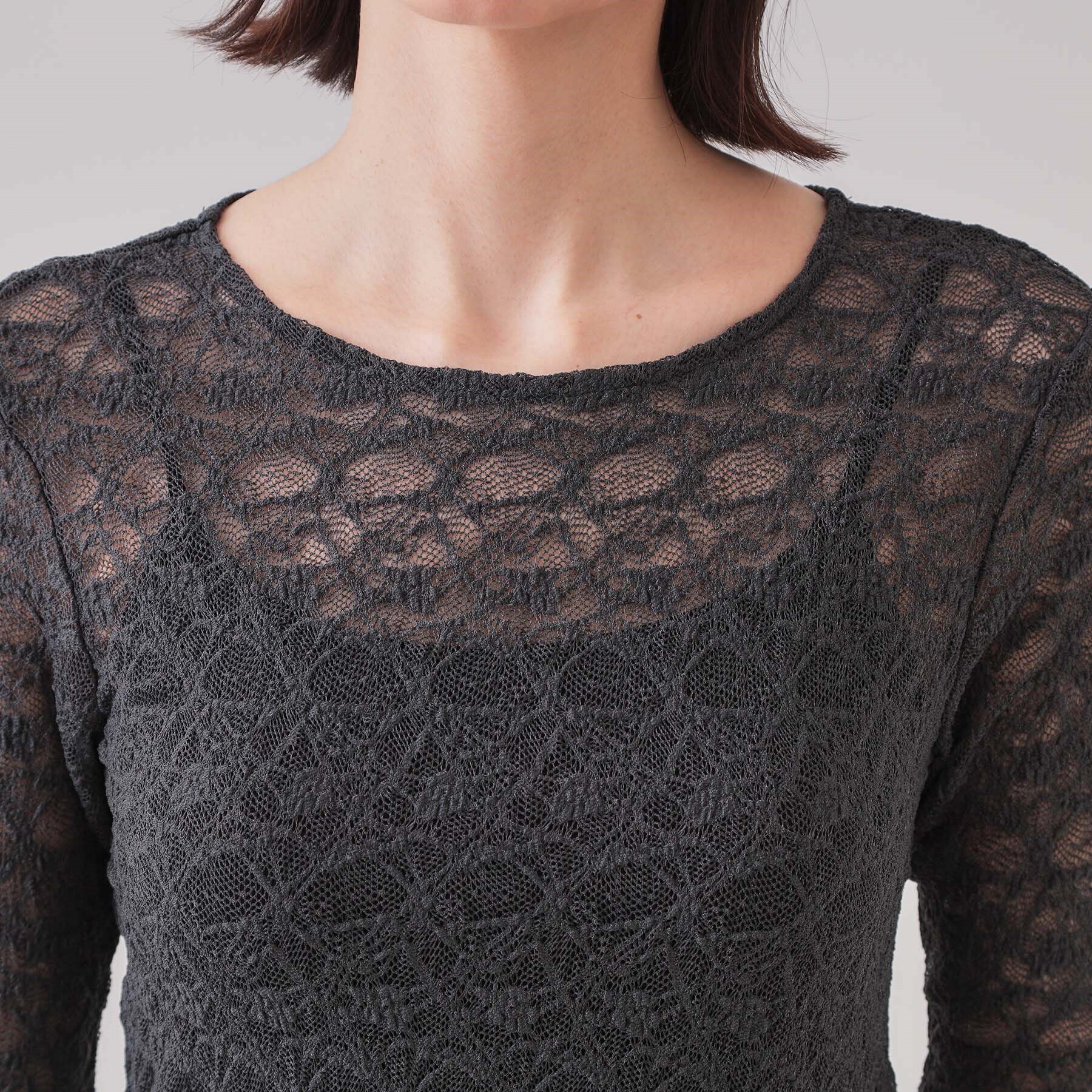 OPAQUE.CLIP「シアーレーストップス【洗濯機洗い可】」|Tシャツ・カットソー|