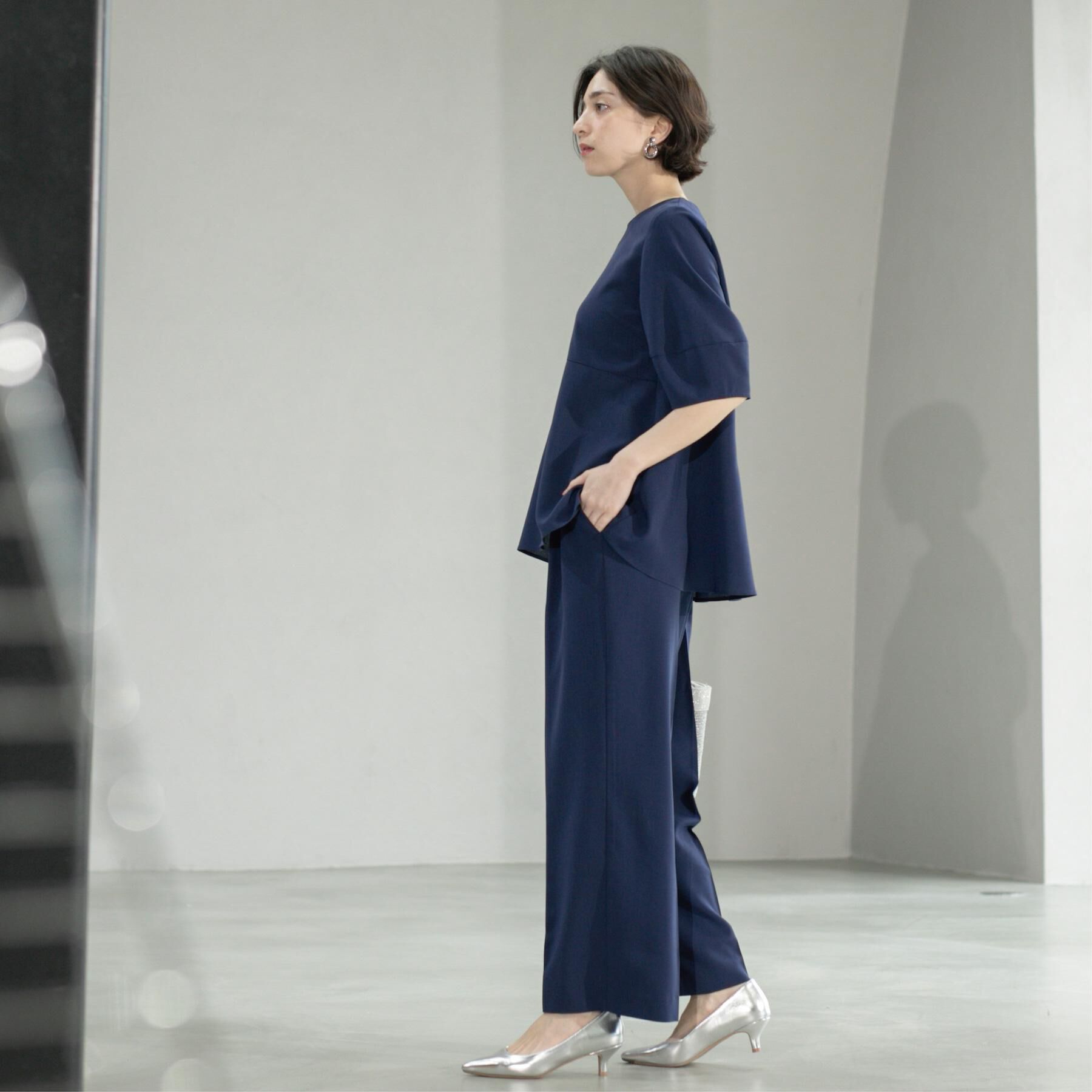 OPAQUE.CLIP「《6色展開/丈が選べる》美脚イージーワイドパンツ/セットアップ対応【ストレッチ/洗濯機洗い可/防シワ」|その他|