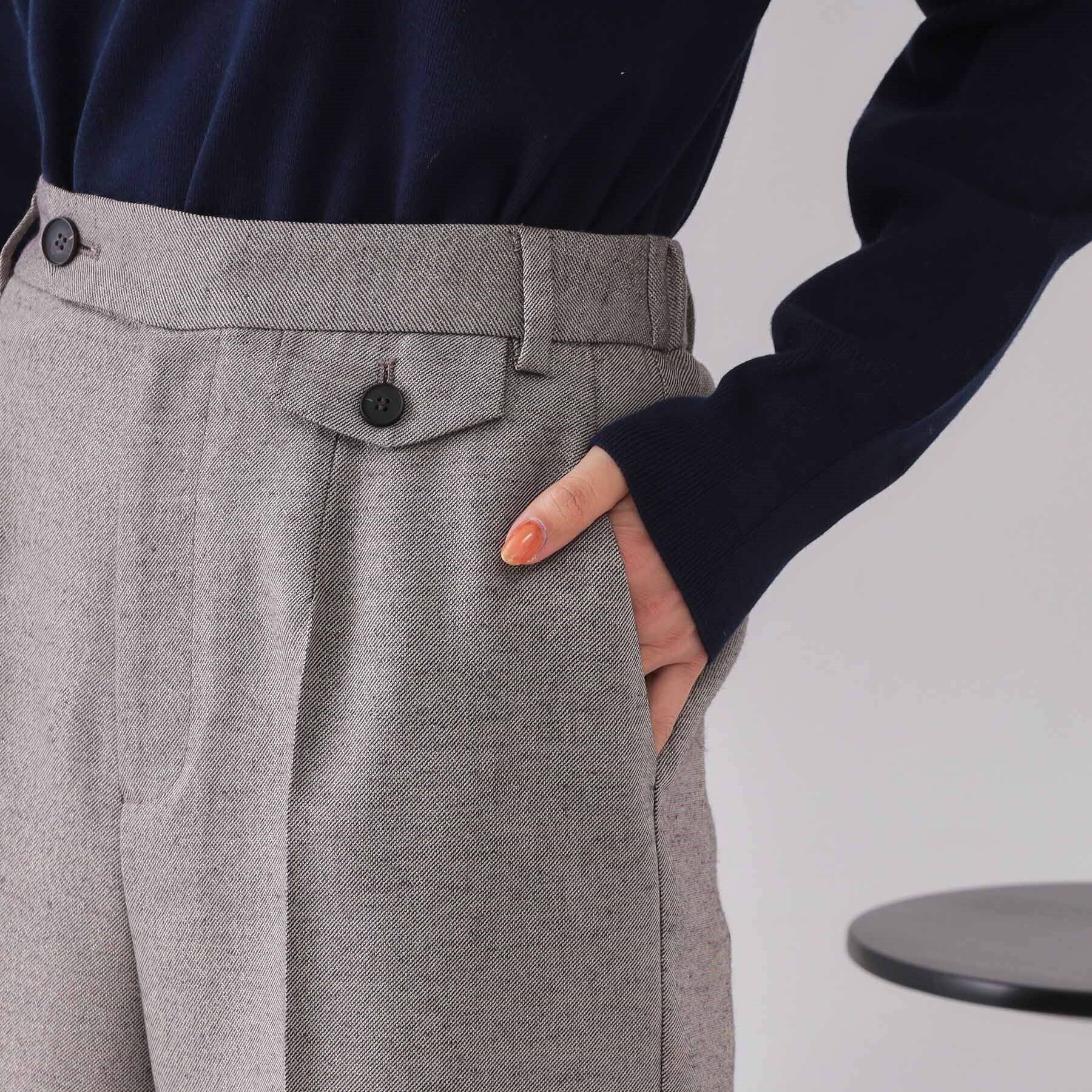 OPAQUE.CLIP「麻混ラメワイドパンツ【洗濯機洗い可】」|その他|