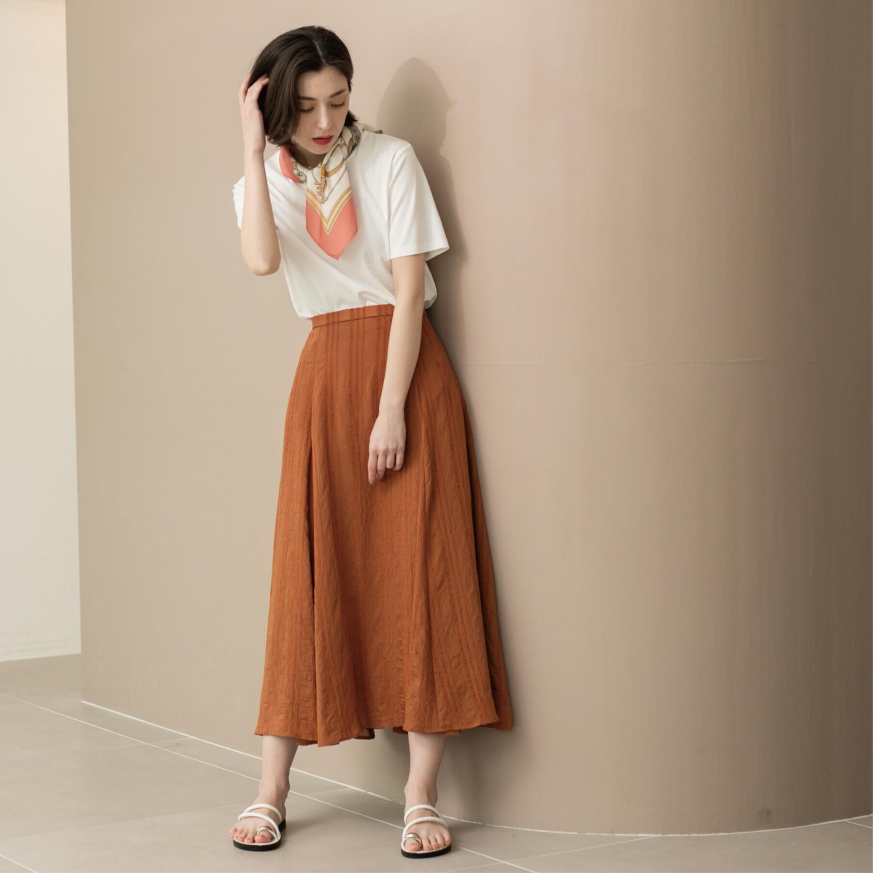 OPAQUE.CLIP「《5色展開/SS-LLサイズ》ベーシッククルーネックTシャツ【接触冷感/洗濯機洗い可】」|Tシャツ・カットソー|