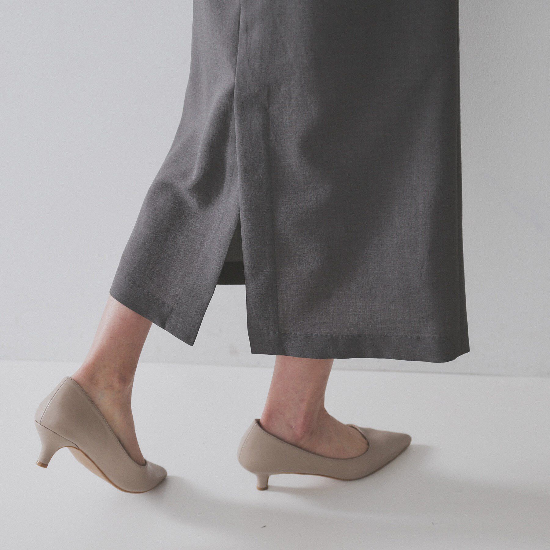OPAQUE.CLIP「リネンライクイージースカート【洗濯機洗い可/吸水速乾/接触冷感】」|スカート|