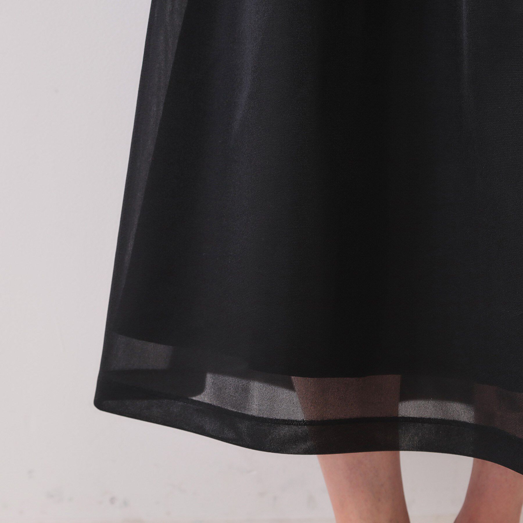 OPAQUE.CLIP「《美人百花掲載》スポンディッシュシアーフレアスカート【洗濯機洗い可】」|スカート|