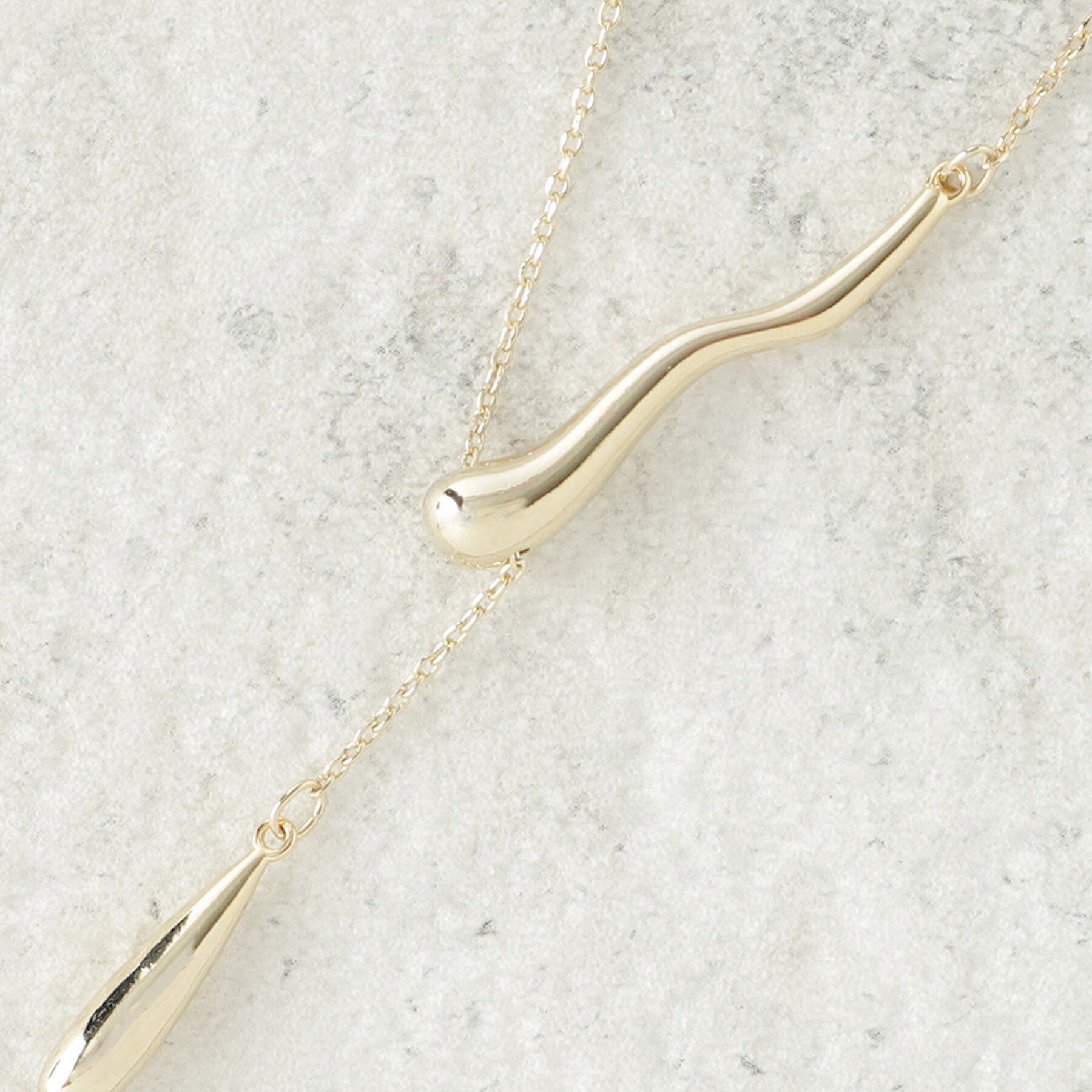 OPAQUE.CLIP「Y字スライドバーネックレス」|ネックレス|