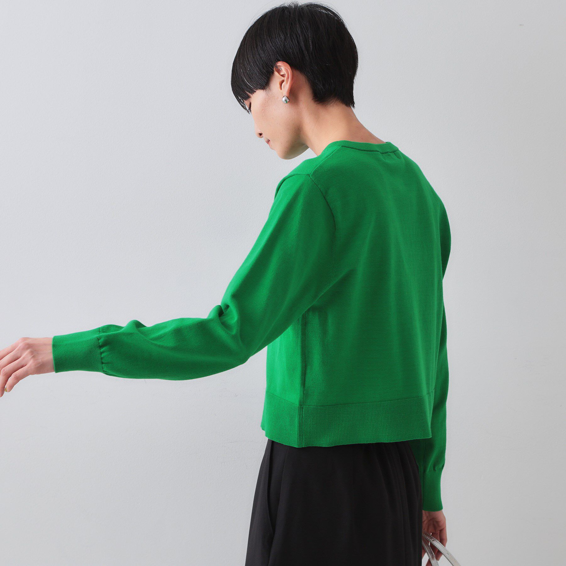 OPAQUE.CLIP「ショートニットカーディガン【UV/洗濯機洗い可】」|カーディガン|