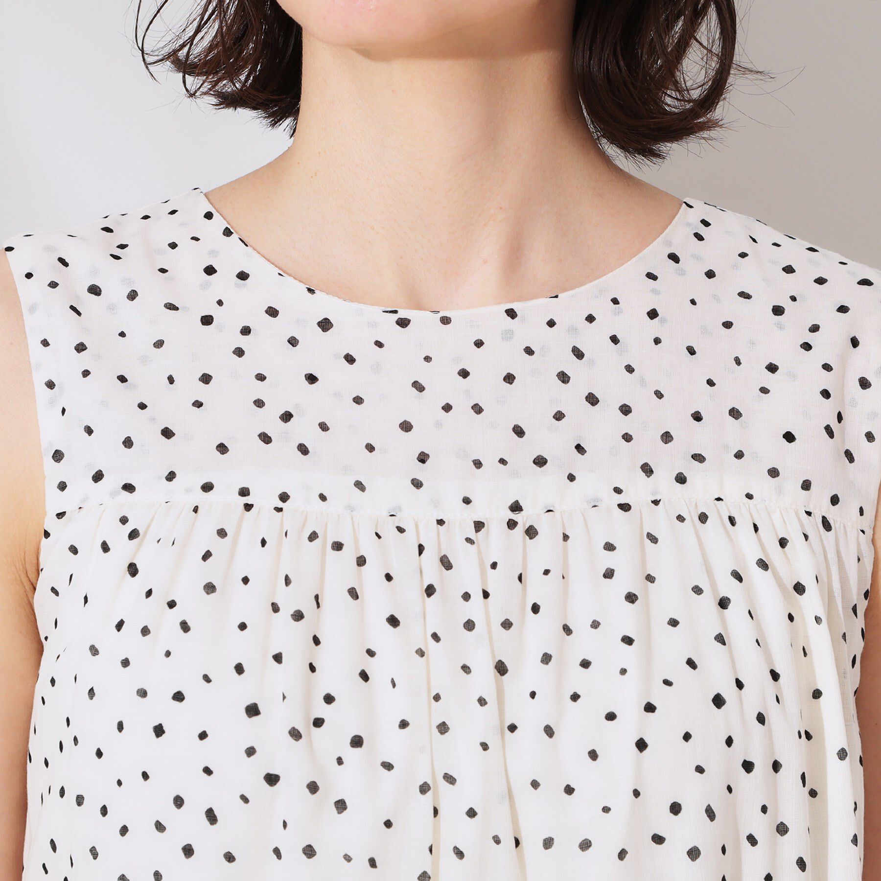 OPAQUE.CLIP「《Can Cam掲載》ティアードマキシドレス/オーガニックコットン混【洗濯機洗い可】」|ワンピース|