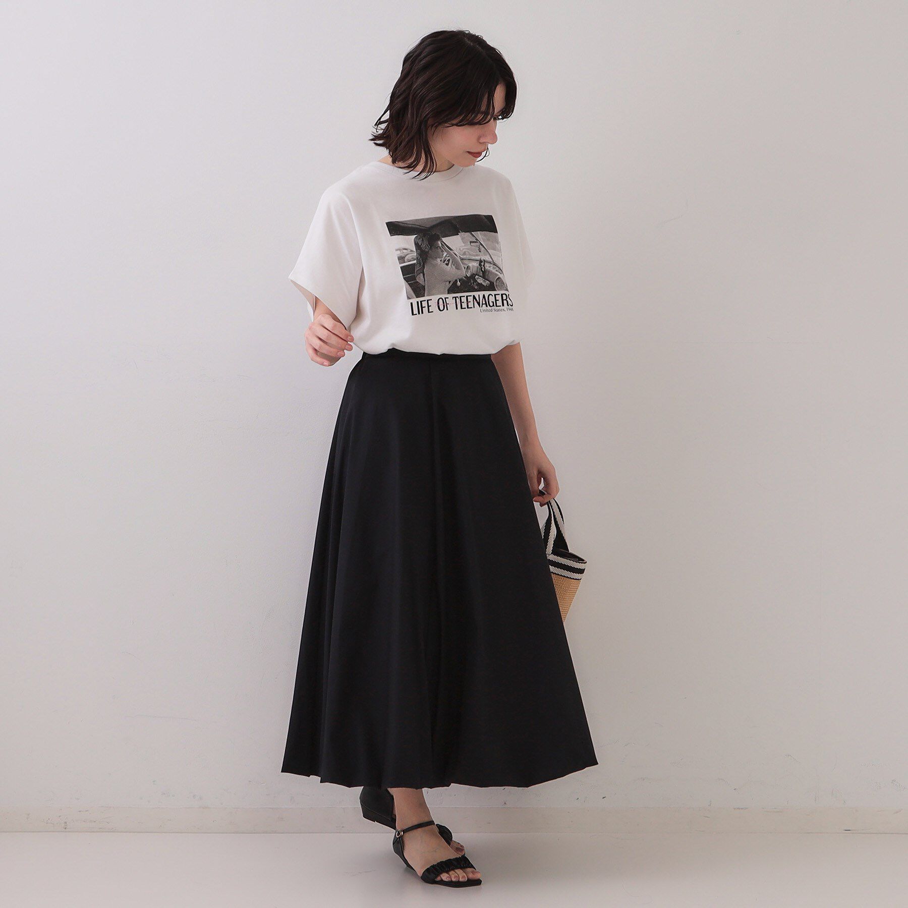 OPAQUE.CLIP「《Oggi掲載》バルーンスカート【洗濯機洗い可】」|スカート|