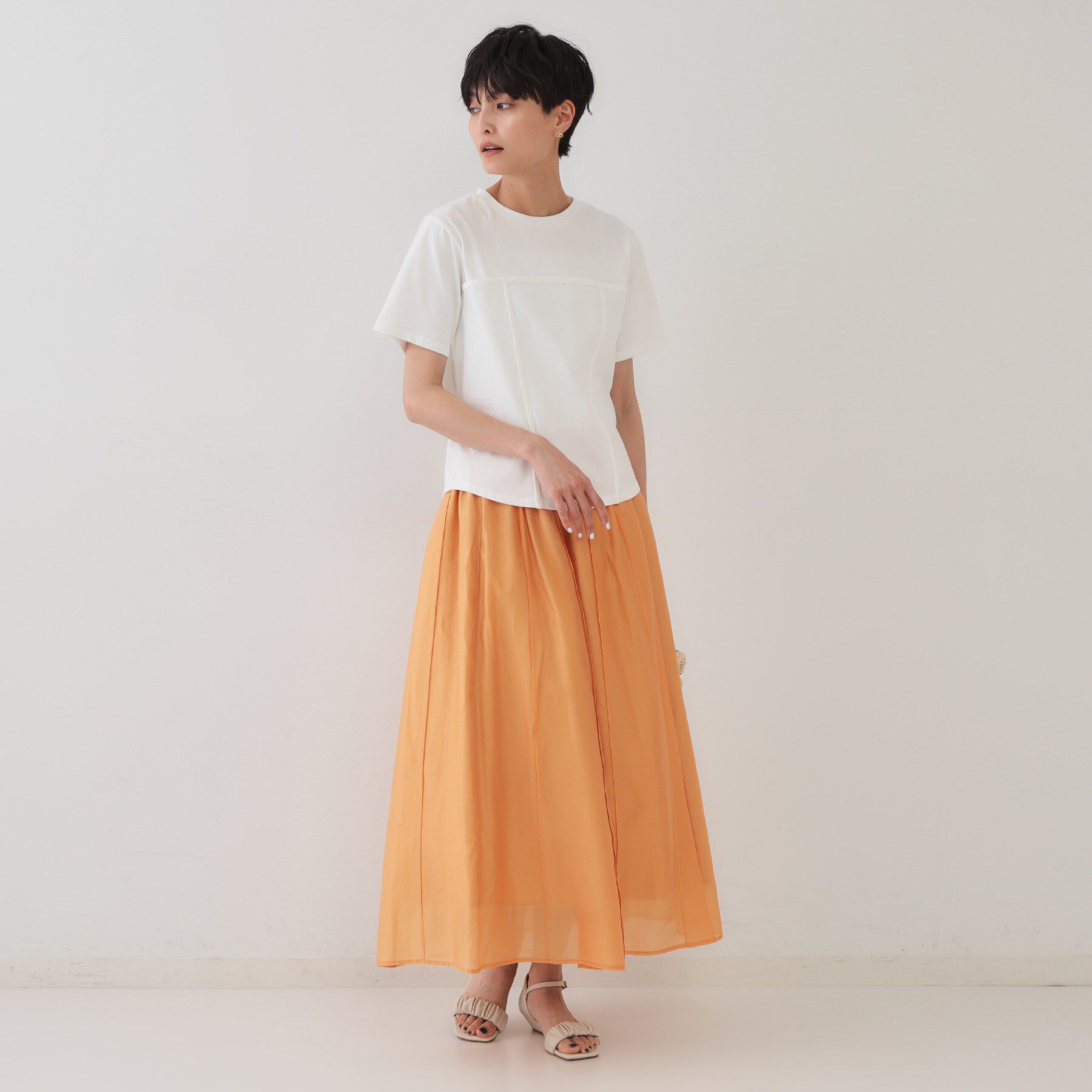 OPAQUE.CLIP「切り替えデザインカットソー【洗濯機洗い可】」|Tシャツ・カットソー|