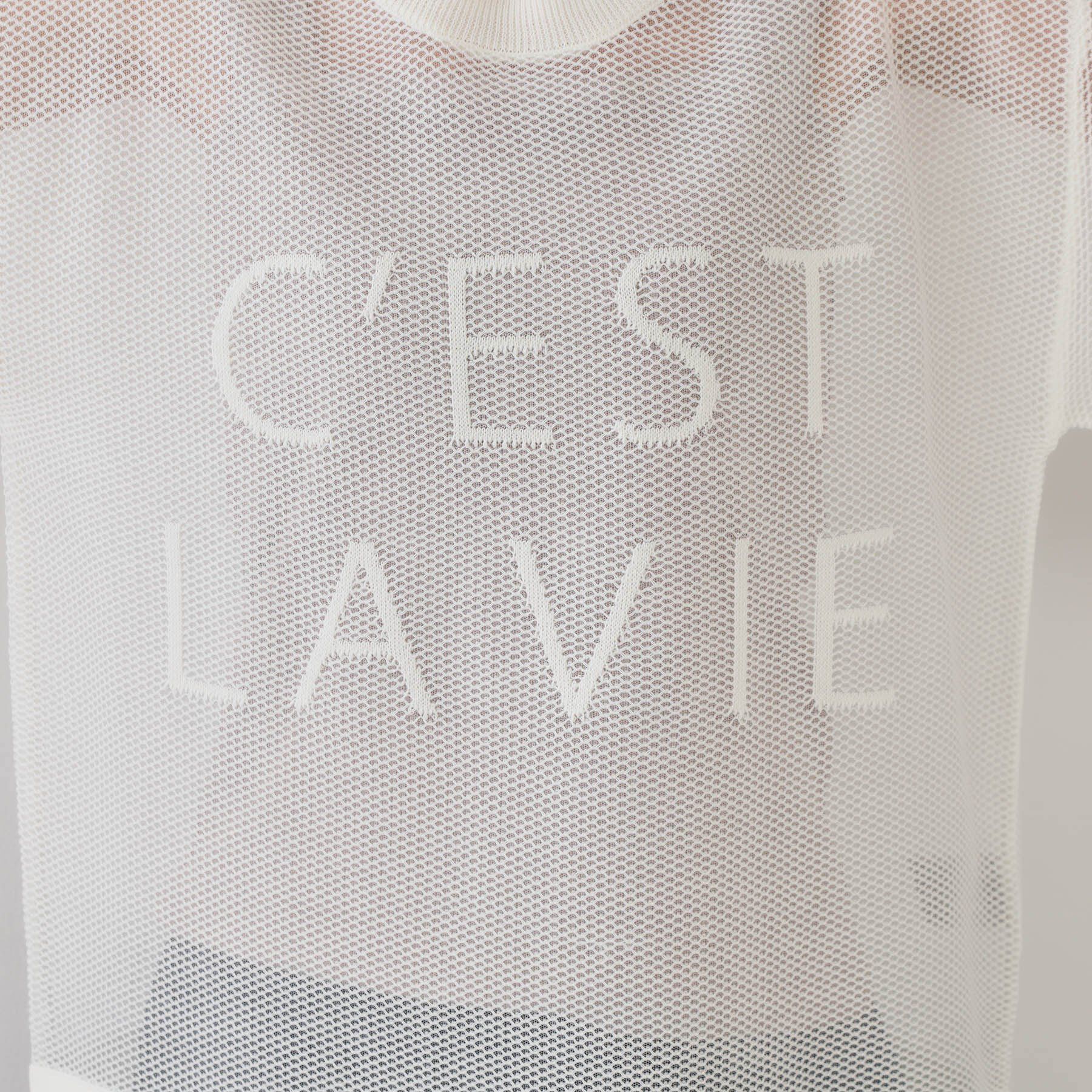 OPAQUE.CLIP「メッシュロゴニット【洗濯機洗い可】」|ニット・セーター|