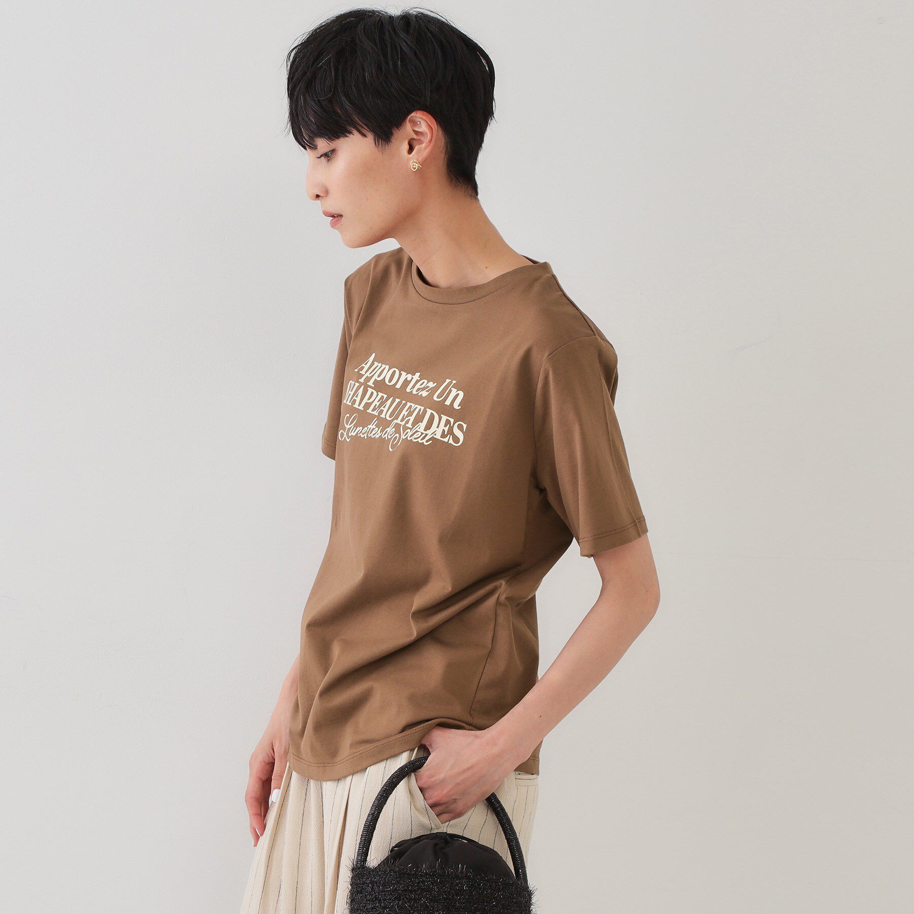 OPAQUE.CLIP「サーフロゴTシャツ【洗濯機洗い可】」|Tシャツ・カットソー|