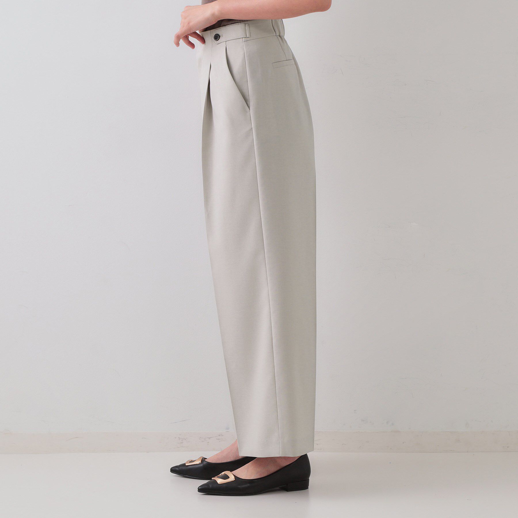 OPAQUE.CLIP「ストレッチデザインワイドパンツ/セットアップ対応可【UV/接触冷感/洗濯機洗い可/抗ピル】」|その他|