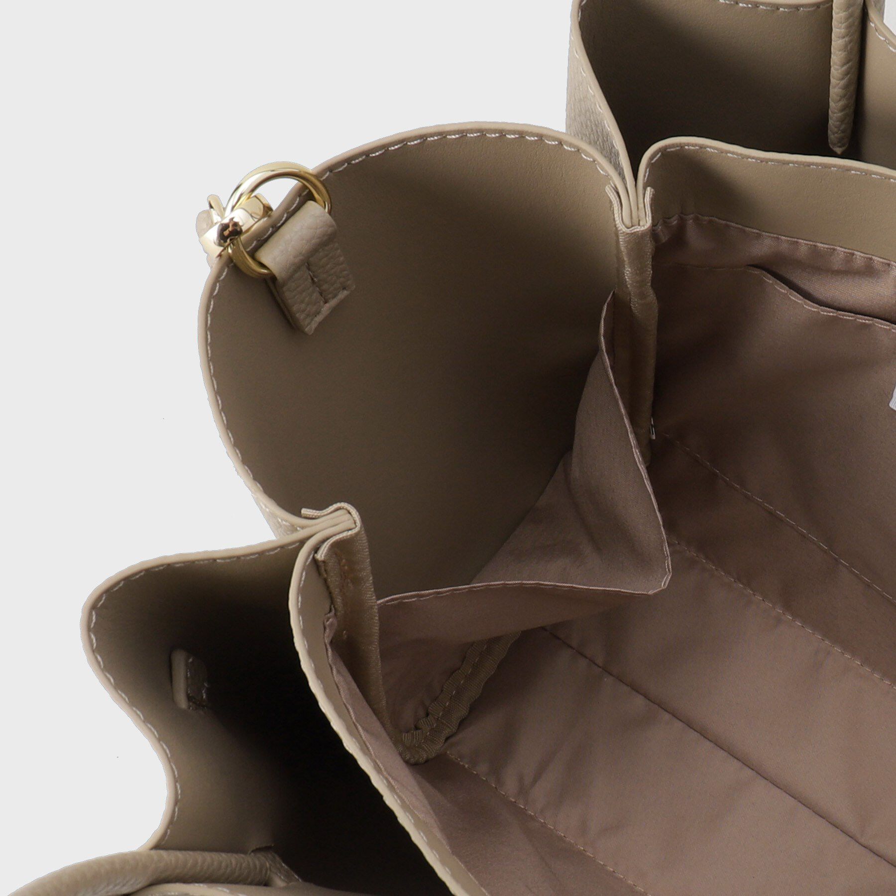 OPAQUE.CLIP「【軽量/2WAY/通勤対応】フロントベルトデザインミドルトートバッグ」|ショルダー・メッセンジャー|