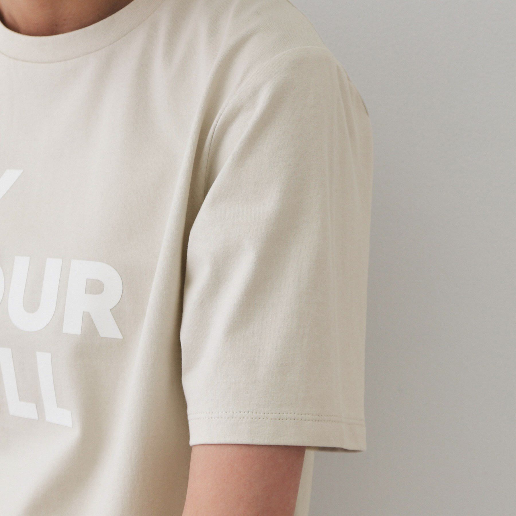 OPAQUE.CLIP「ロゴプリントTシャツ【洗濯機洗い可】」|Tシャツ・カットソー|