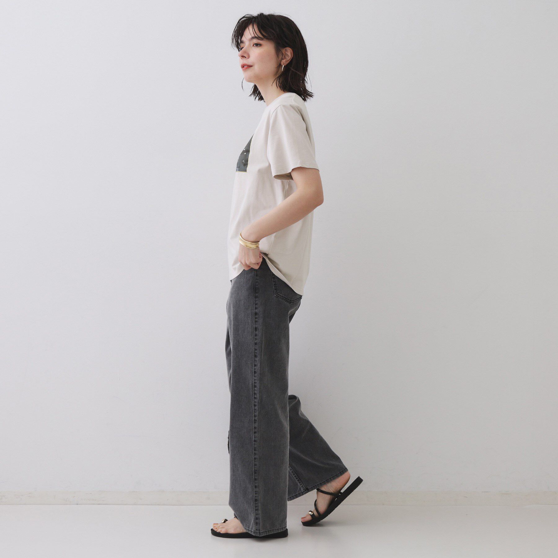 OPAQUE.CLIP「フォトプリントTシャツ【洗濯機洗い可】」|Tシャツ・カットソー|