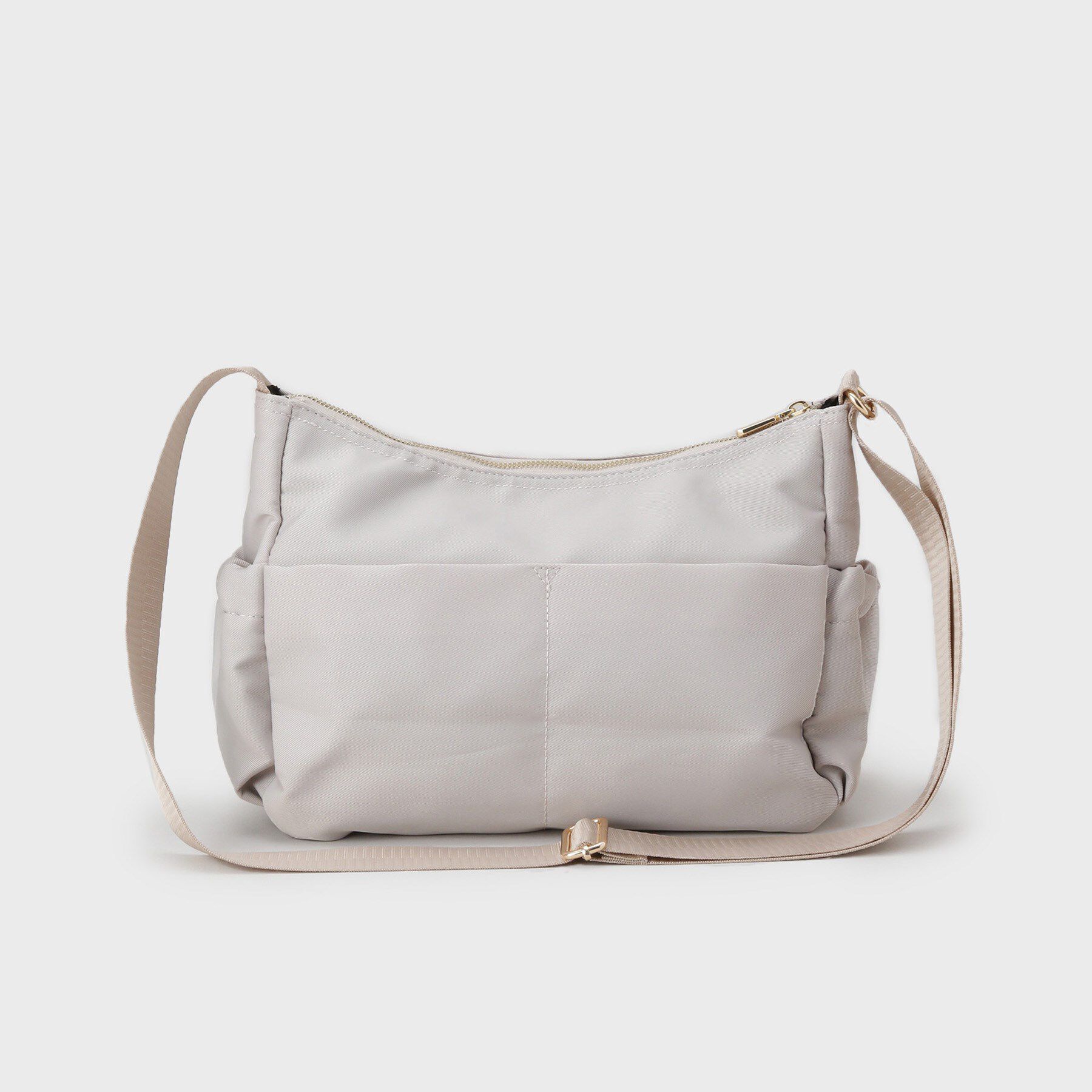 OPAQUE.CLIP「【軽量/撥水加工/多ポケット】ツイルミドルサイズムーンショルダーバッグ」|ショルダー・メッセンジャー|