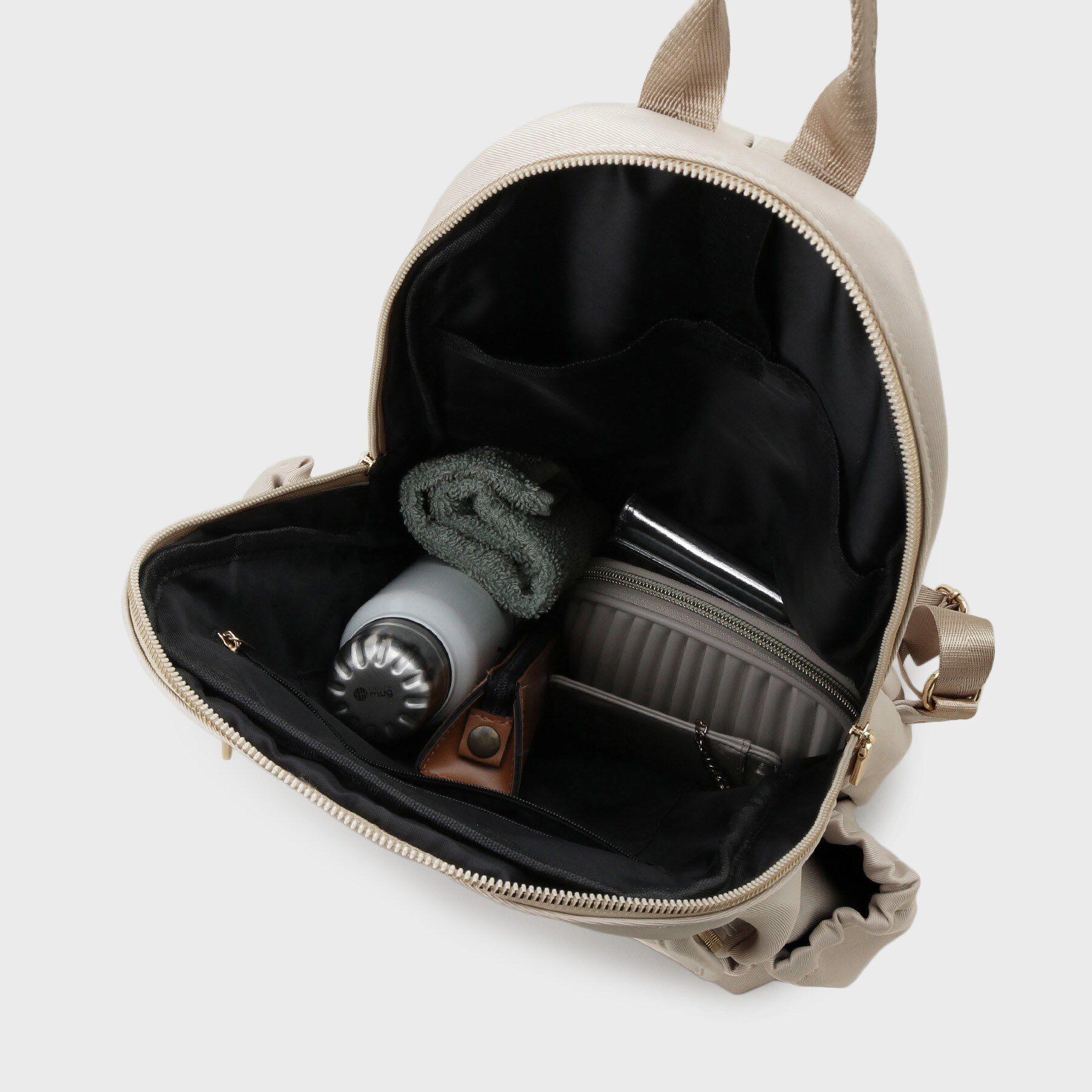 OPAQUE.CLIP「【撥水加工/多ポケット/A4サイズ対応】マルチファンクションツイルリュックサック」|リュック|