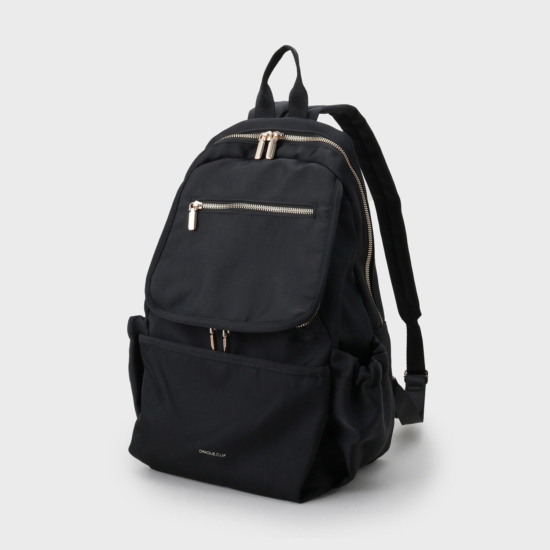 OPAQUE.CLIP「【撥水加工/多ポケット/A4サイズ対応】マルチファンクションツイルリュックサック」|リュック|