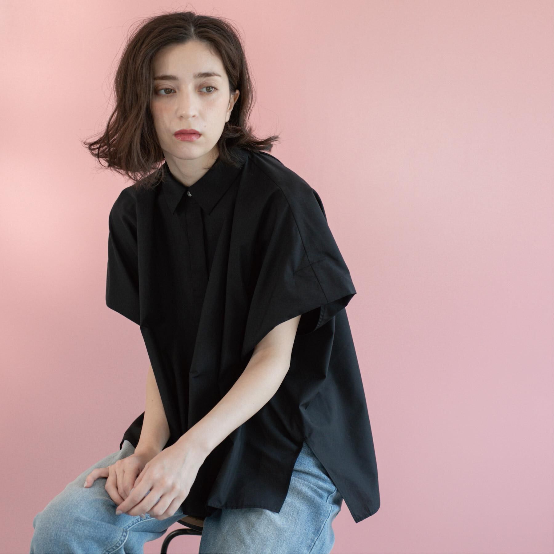 OPAQUE.CLIP「《andGIRL掲載》リラクシーシャツ【洗濯機洗い可】」|シャツ・ブラウス|