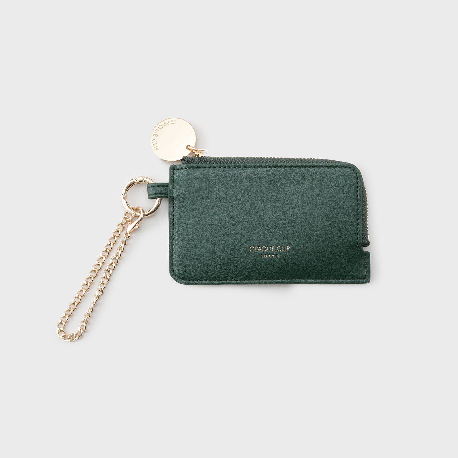 OPAQUE.CLIP「【2WAY】合皮チャームカードケース」|その他|グリーン(024)