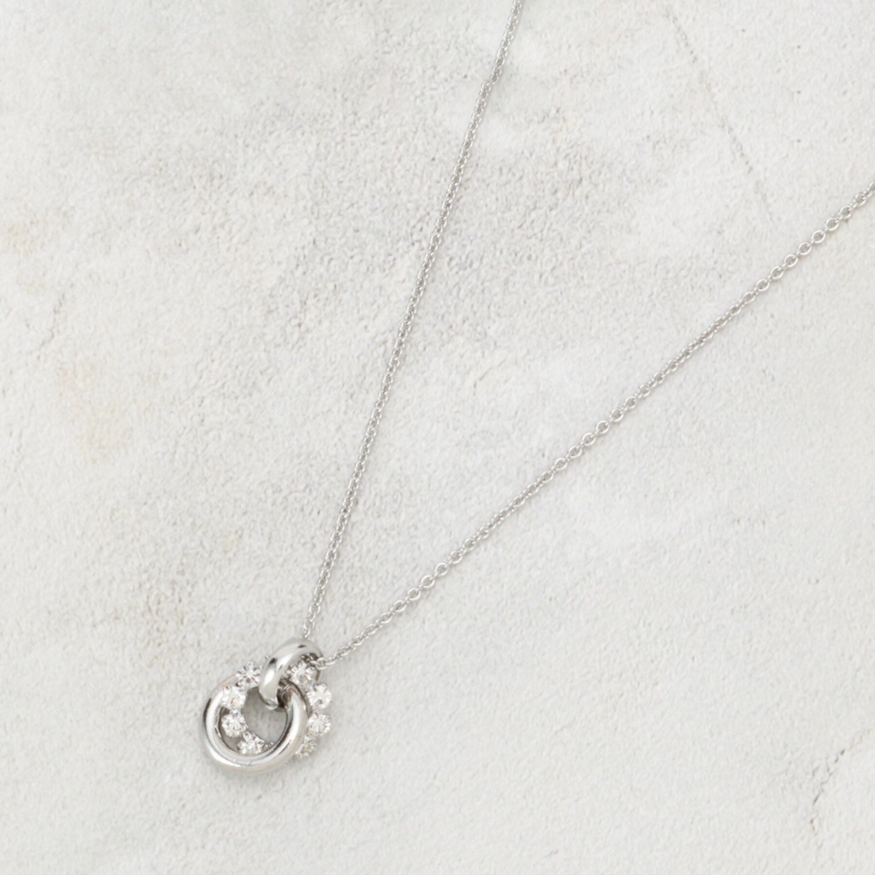 OPAQUE.CLIP「ビジュー&times;メタルスライドネックレス」|ネックレス|シルバー(006)