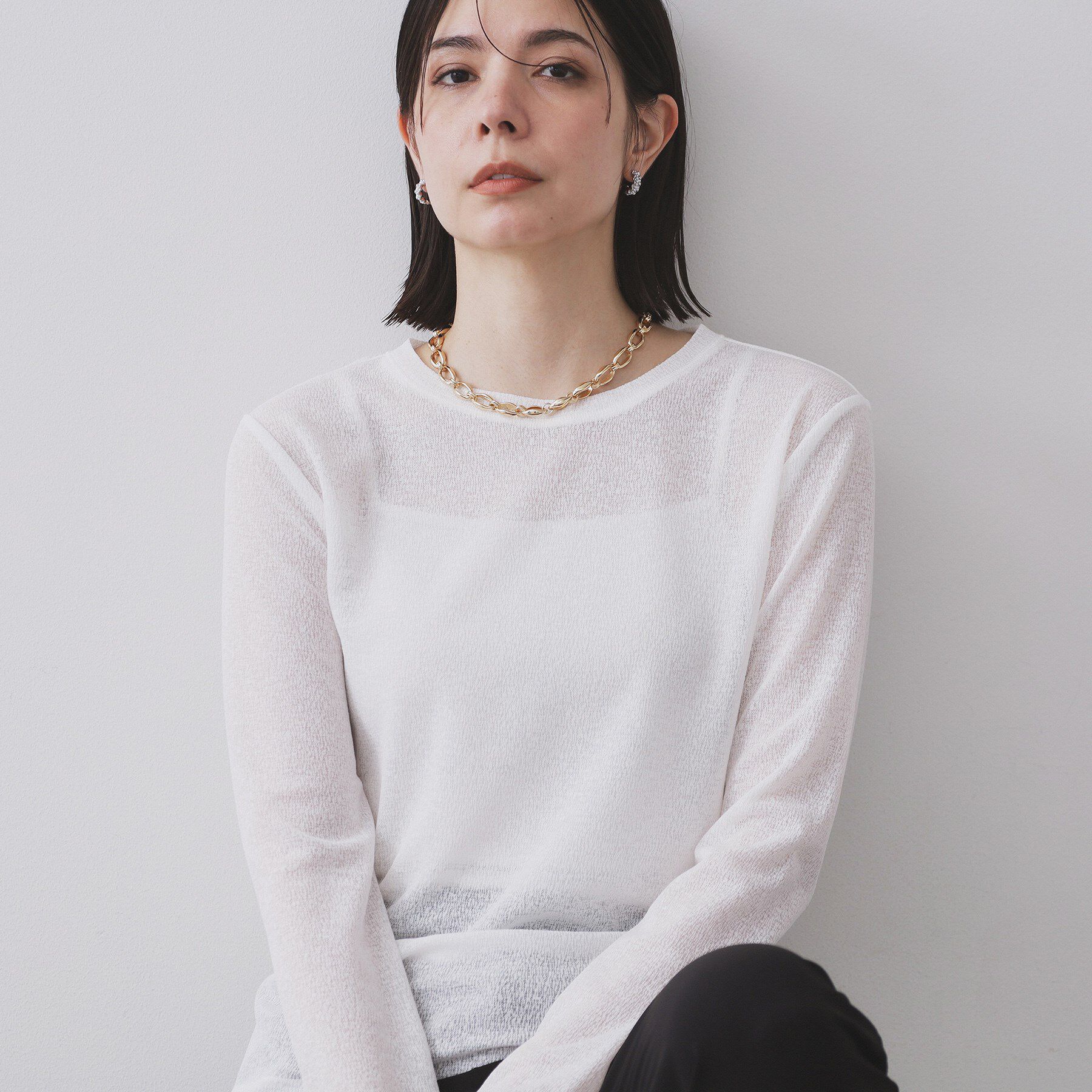 OPAQUE.CLIP「チェーンマンテルネックレス」|ネックレス|