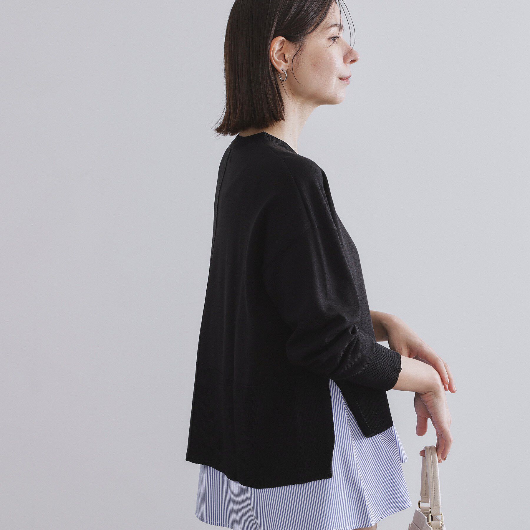 OPAQUE.CLIP「《ツインセット》リラクシーサイドスリットニット&times;ドッキングタンク【洗濯機洗い可】」|その他|