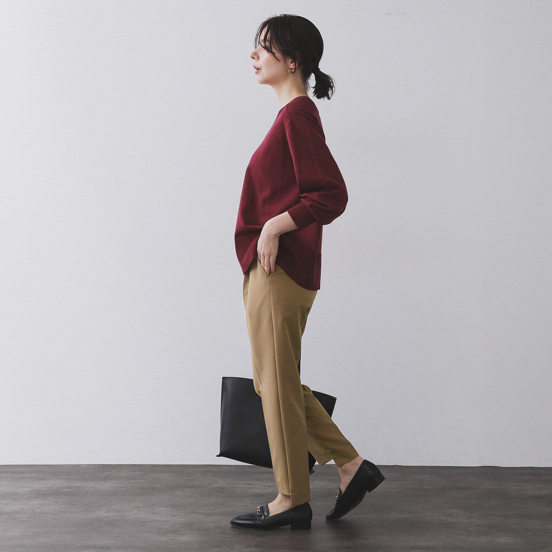 OPAQUE.CLIP「ステップヘムテーパードパンツ/セットアップ対応可【洗濯機洗い可】」|その他|