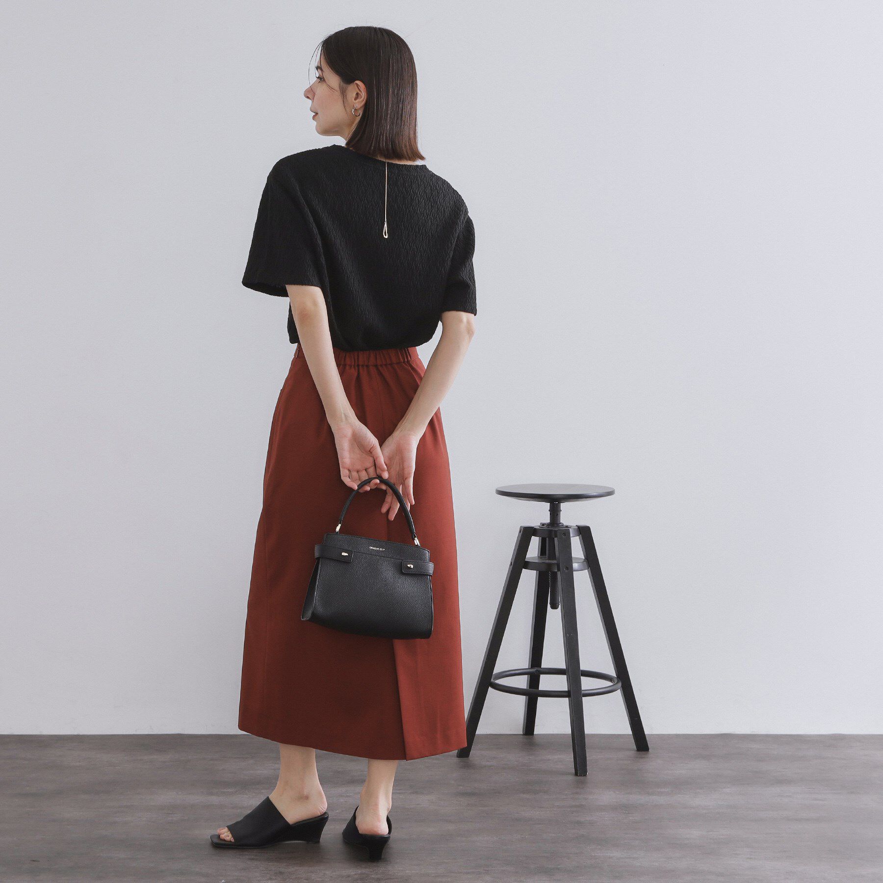 OPAQUE.CLIP「ふくれジャカードトップス【洗濯機洗い可】」|Tシャツ・カットソー|