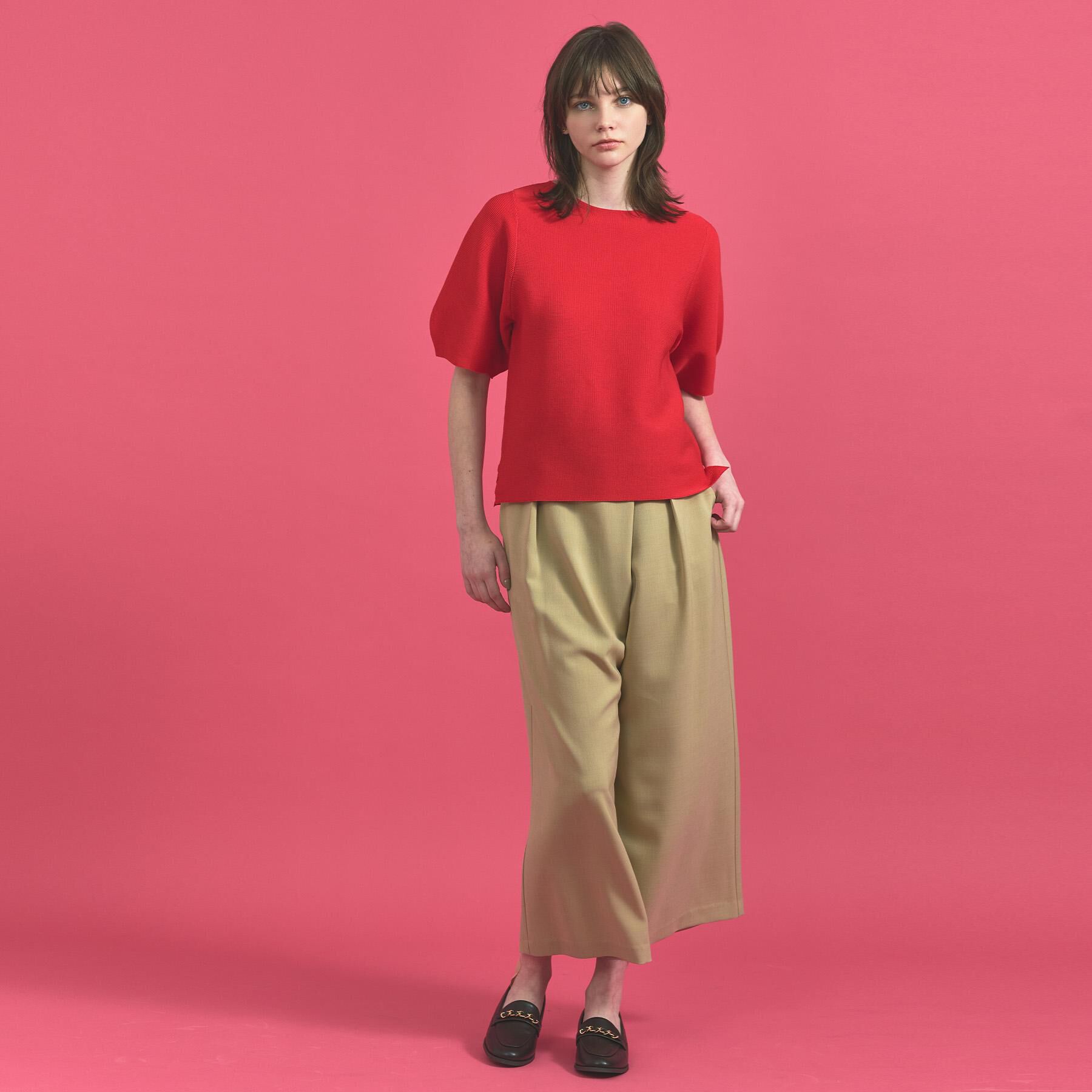 OPAQUE.CLIP「サッシュリボン付きラップデザインパンツ【洗濯機洗い可】」|その他|