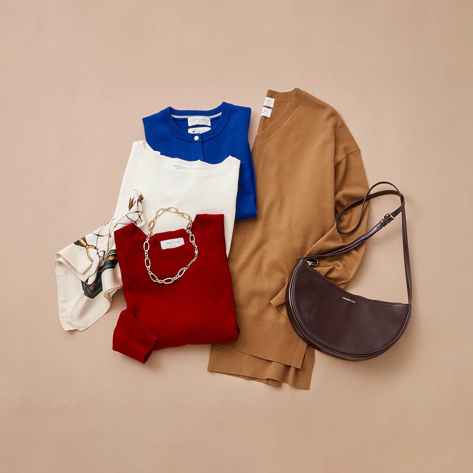 OPAQUE.CLIP「Vネックニット/エクストラファインメリノウール【THEシリーズ/洗濯機OK】」|ニット・セーター|