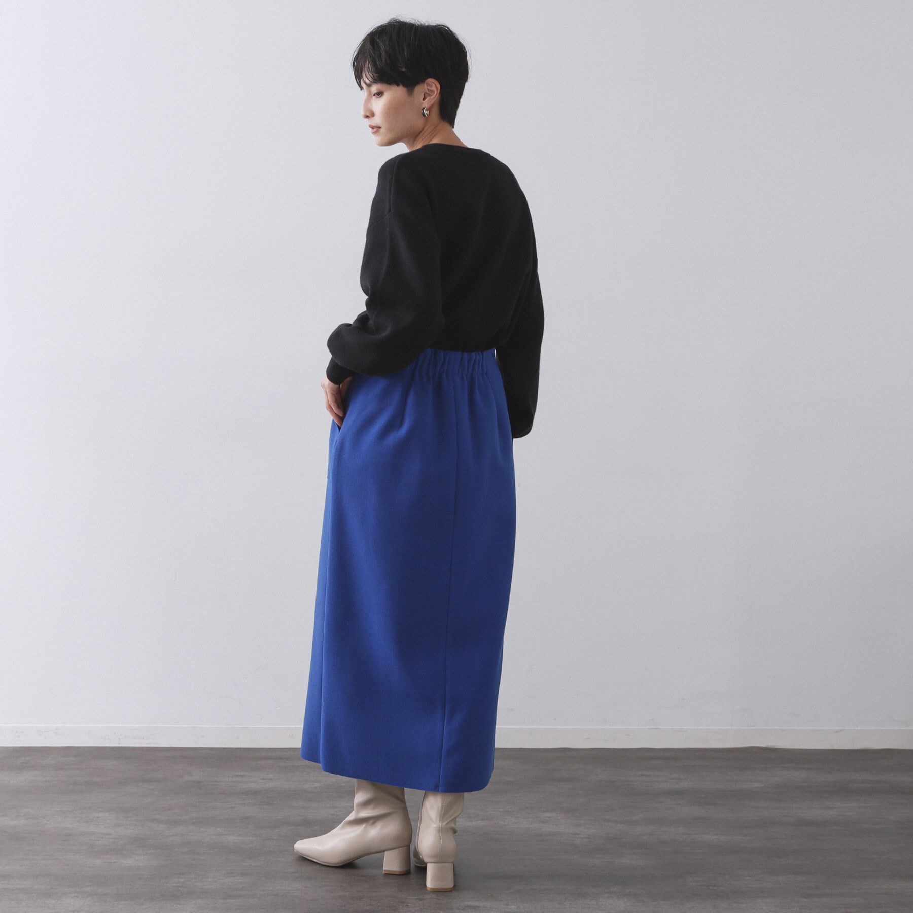 OPAQUE.CLIP「ウールライクタイトスカート【洗濯機洗い可】《8col》」|スカート|