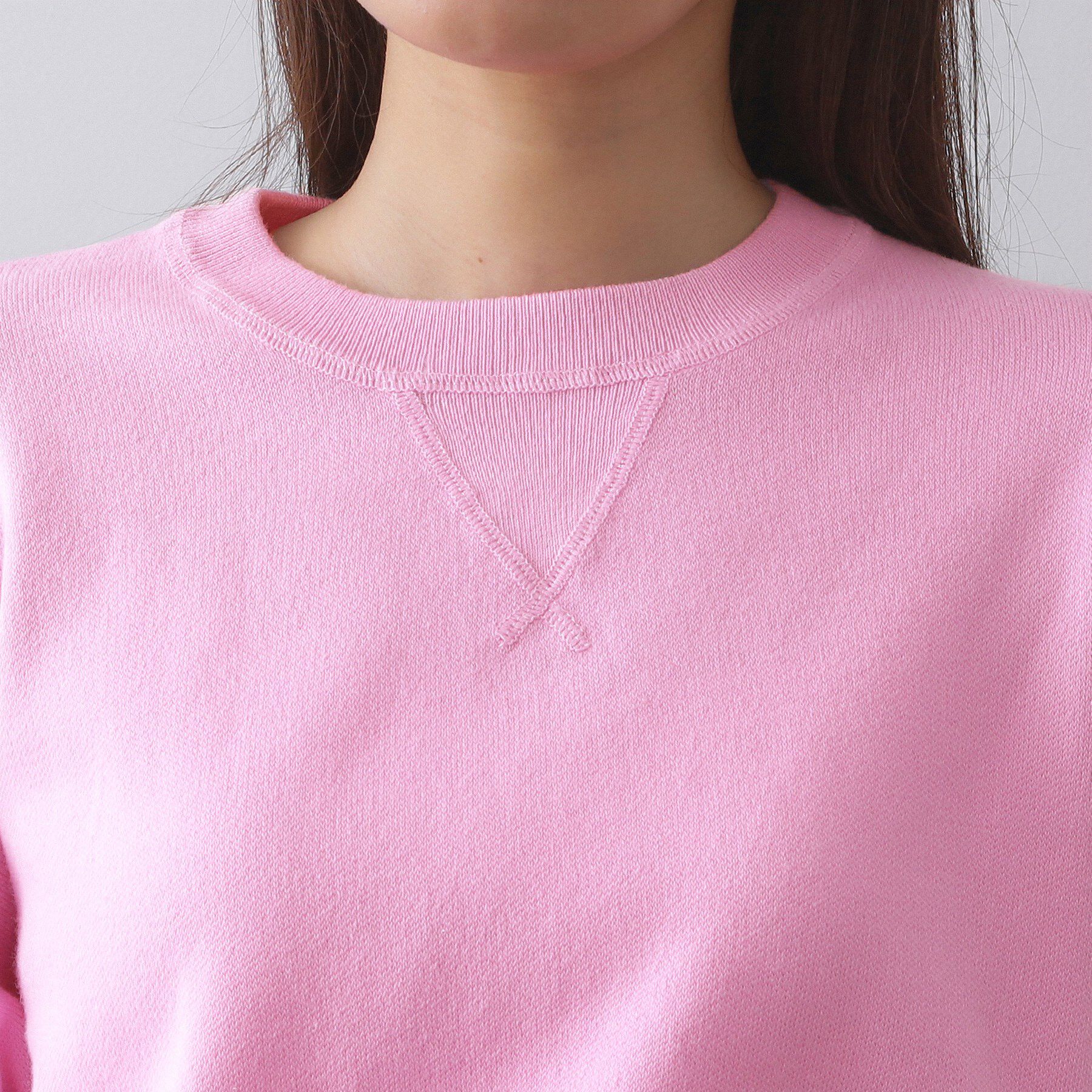 OPAQUE.CLIP「スウェットライクドルマンスリーブニット【洗濯機洗い可】」|ニット・セーター|