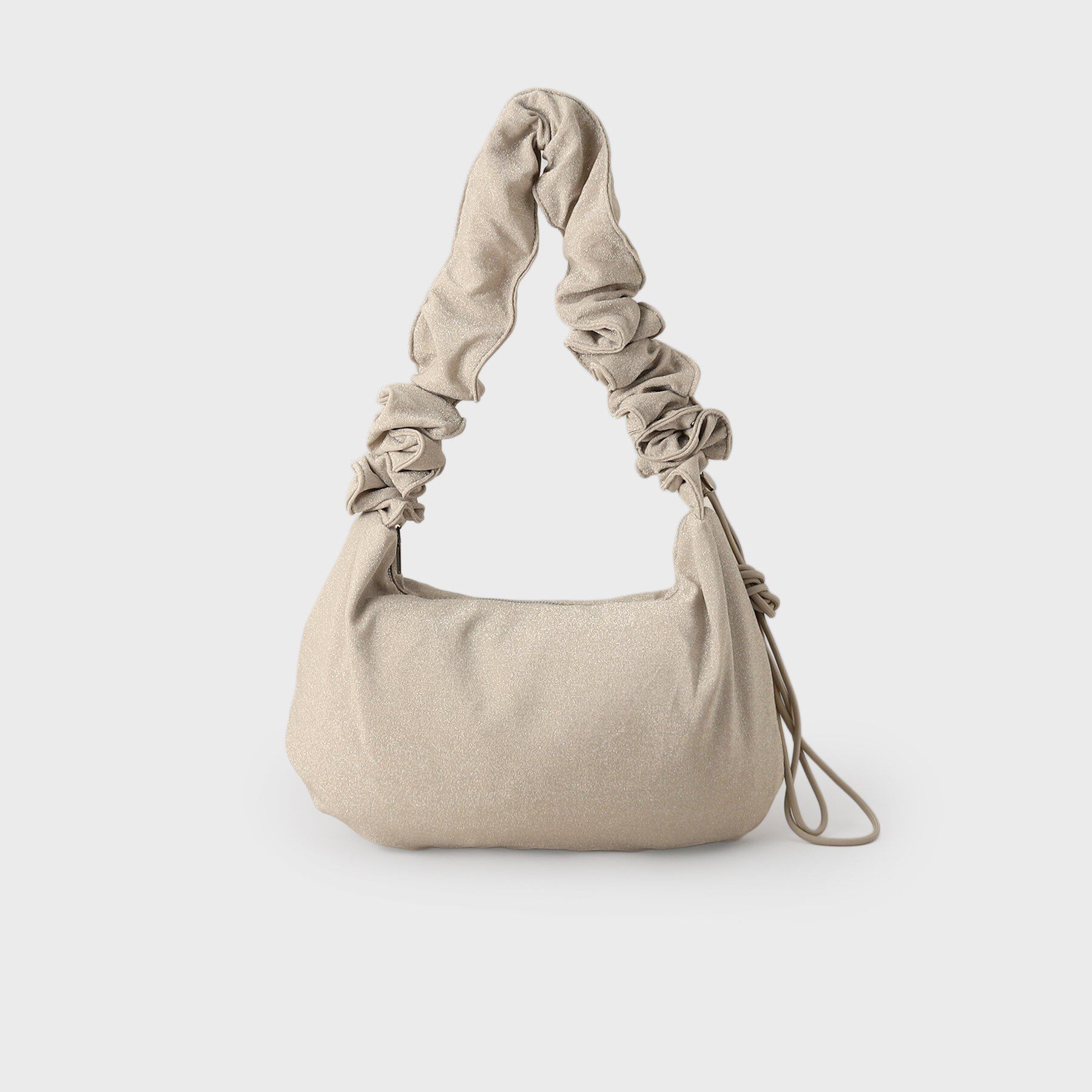 OPAQUE.CLIP「【2WAY】ドロストフリルハンドルラメミドルショルダーバッグ」|ショルダー・メッセンジャー|