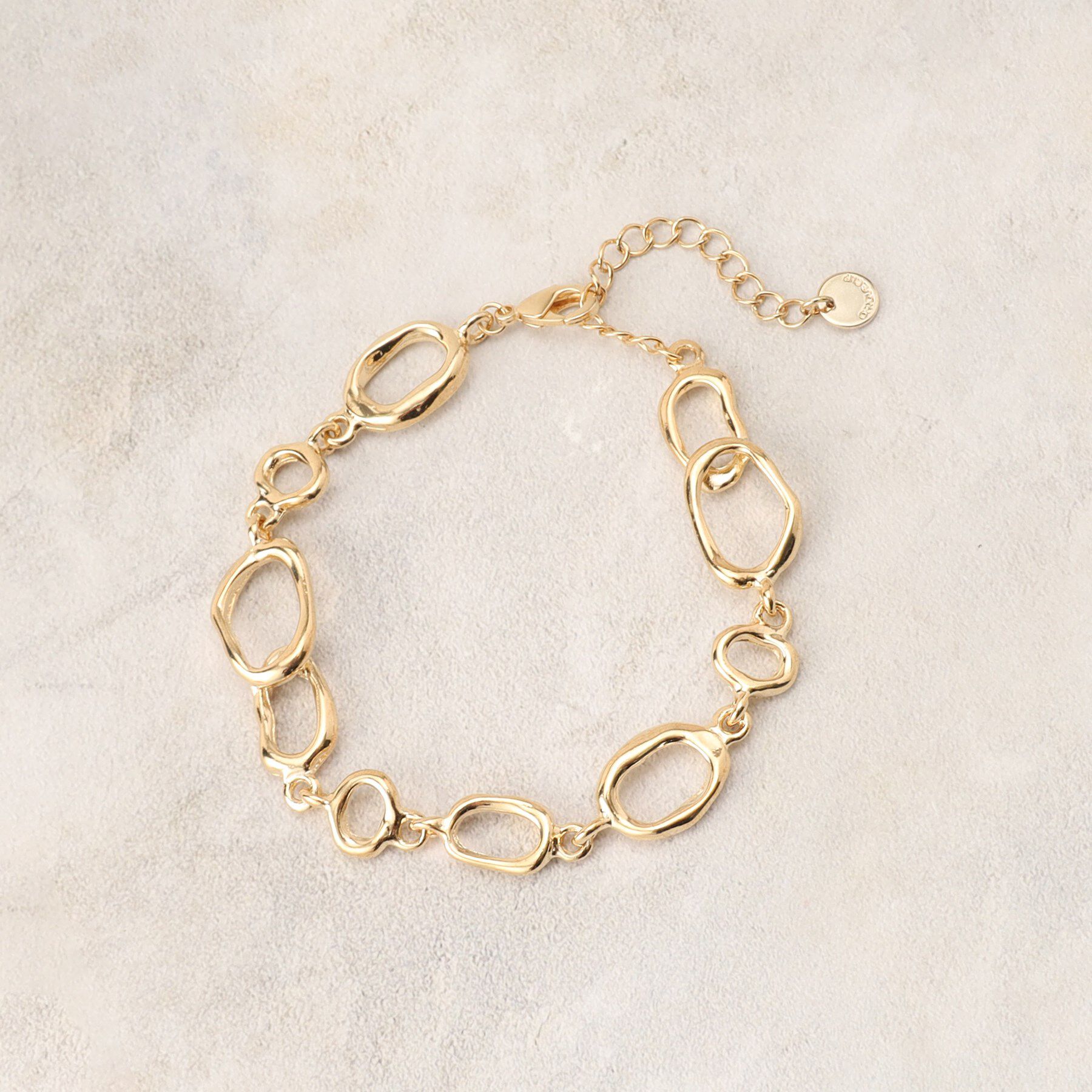 OPAQUE.CLIP「変型チェーンブレスレット」|ブレスレット・バングル|ゴールド(007)