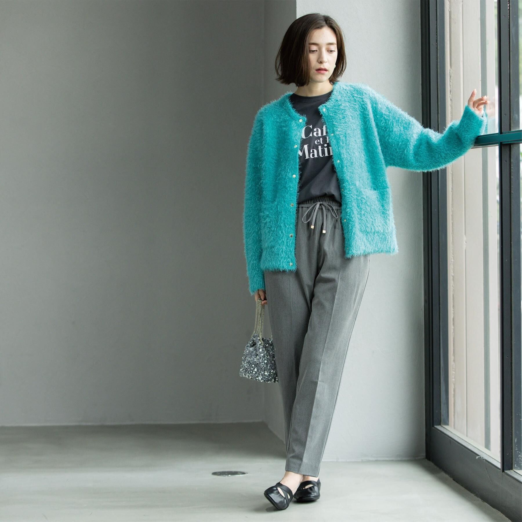 OPAQUE.CLIP「ウォームタッチ イージーテーパードパンツ【洗濯機洗OK/ストレッチ】」|その他|