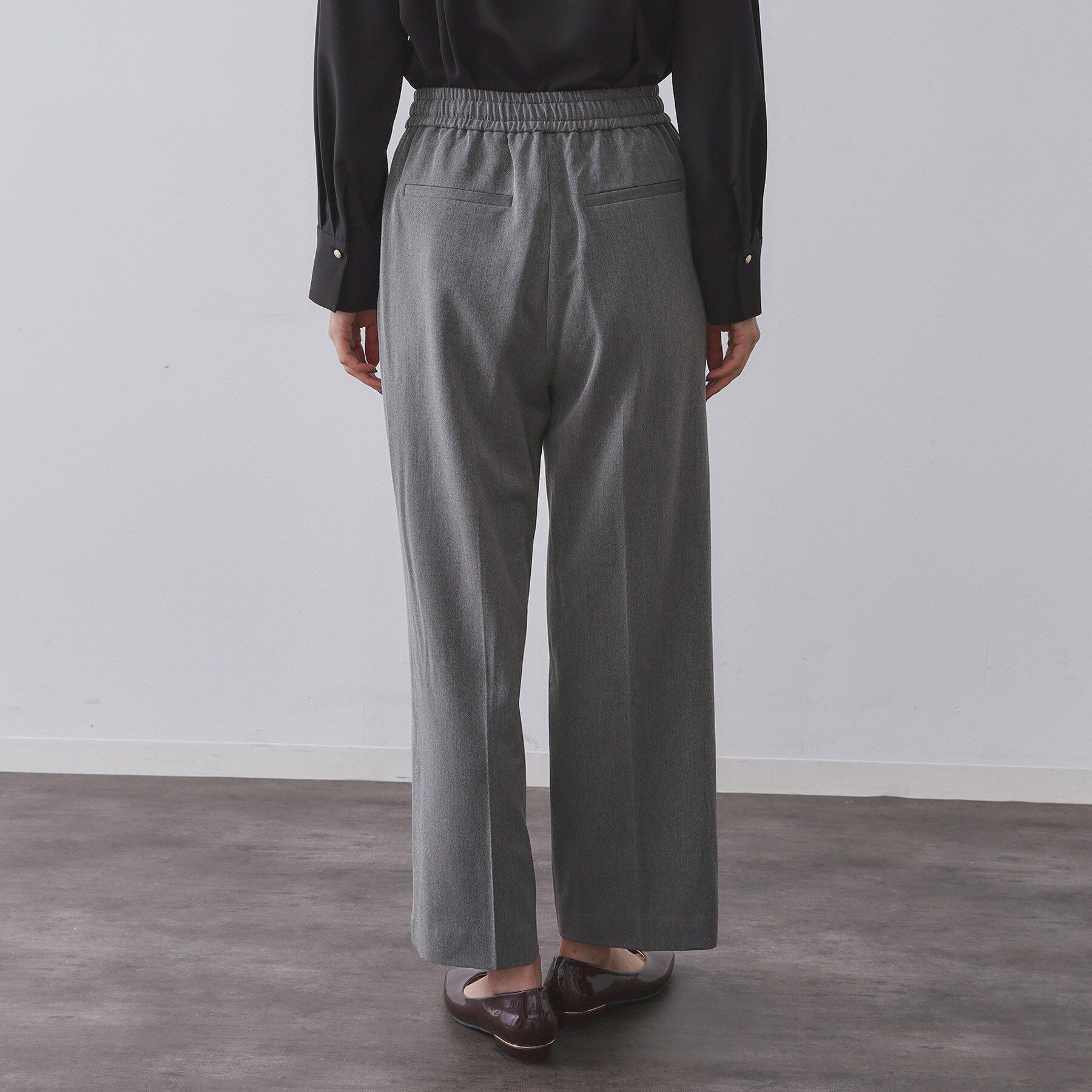 OPAQUE.CLIP「ウォームタッチ イージーワイドパンツ【洗濯機洗OK/ストレッチ】≪SS～LL≫」|その他|