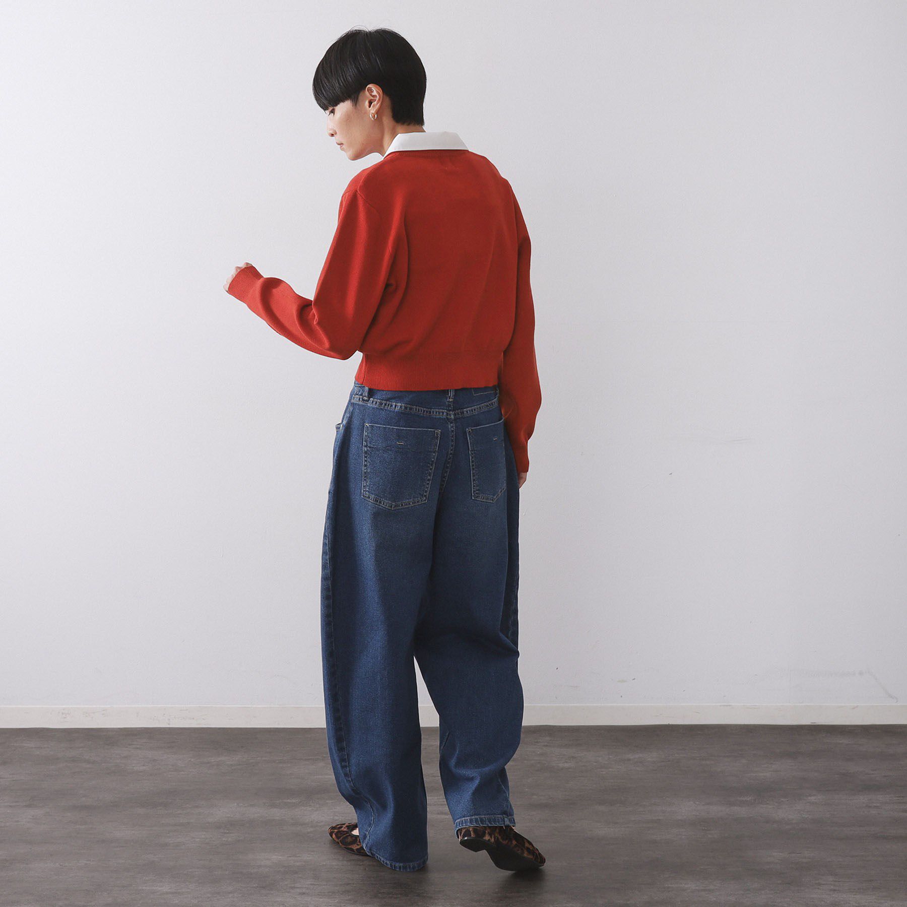 OPAQUE.CLIP「《andGIRL掲載》金ボタンニットカーディガン/衿取り外し可【洗濯機OK】」|カーディガン|