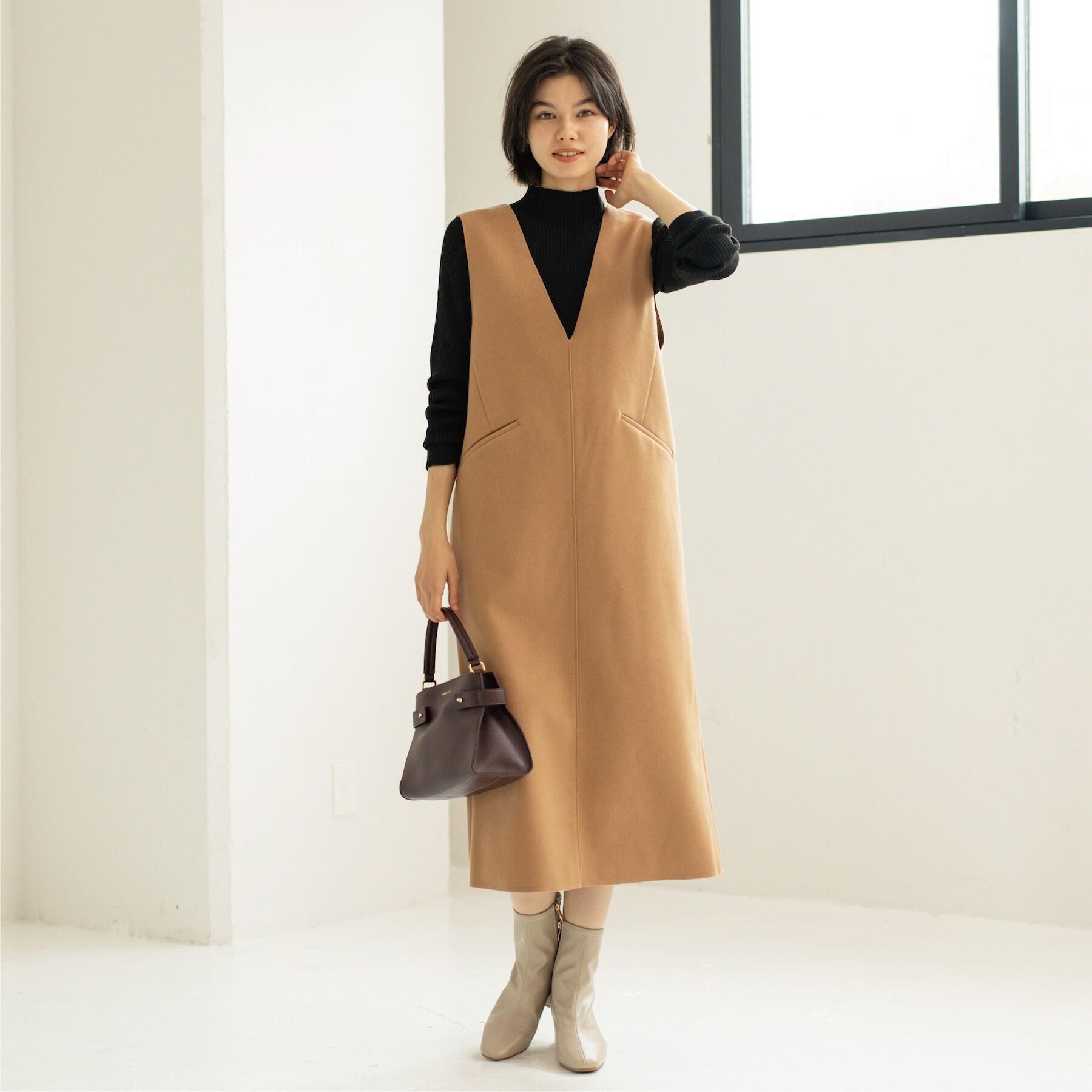 OPAQUE.CLIP「ハイネックリブニット【洗濯機OK】」|ニット・セーター|