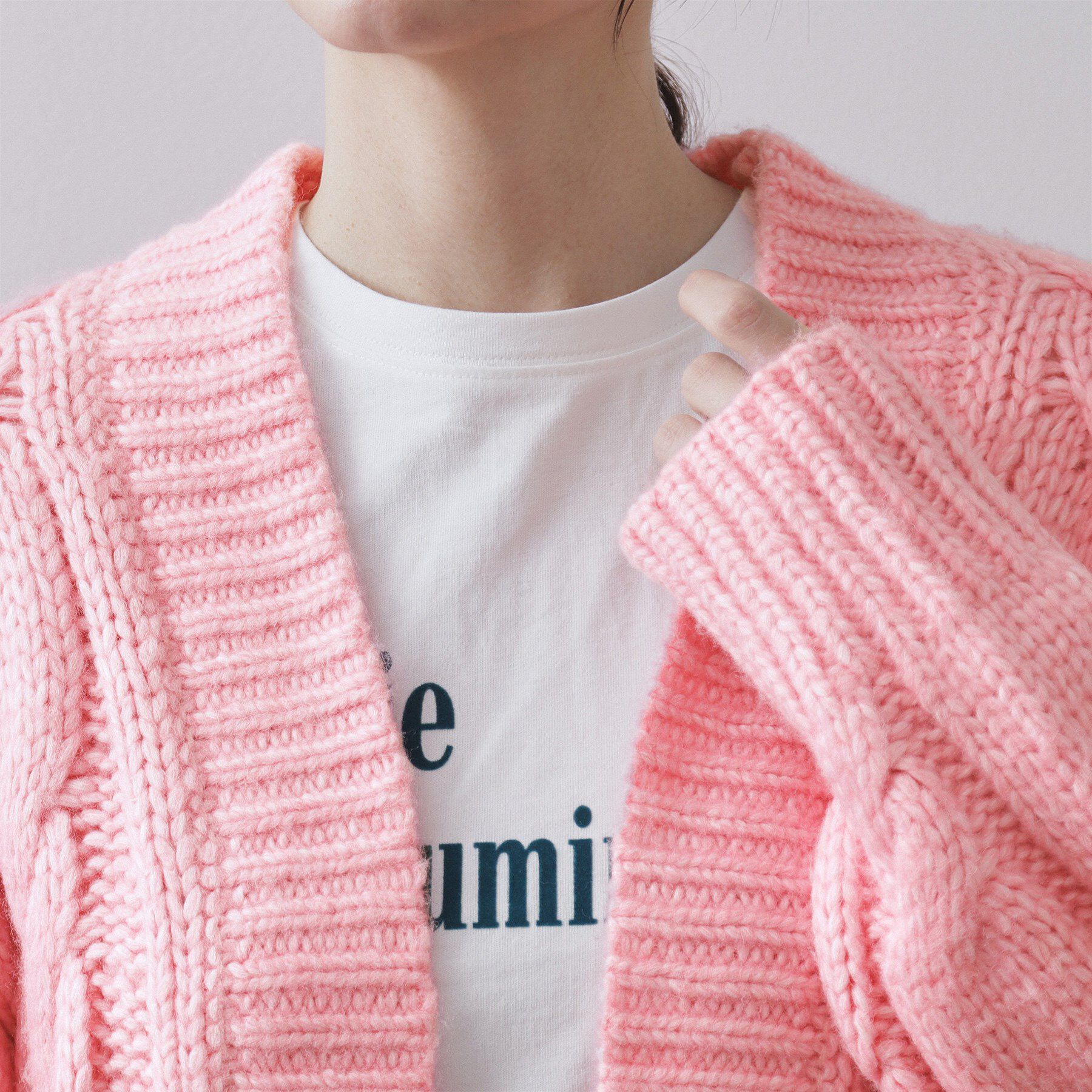 OPAQUE.CLIP「ケーブルローゲージニットカーディガン【洗濯機OK】」|カーディガン|