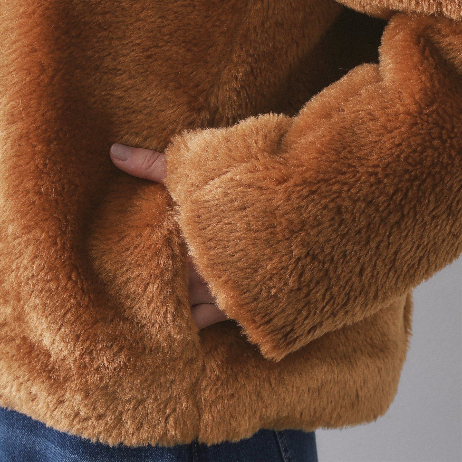 OPAQUE.CLIP「ステンカラーボアブルゾン【洗える】」|ブルゾン・スタジャン|