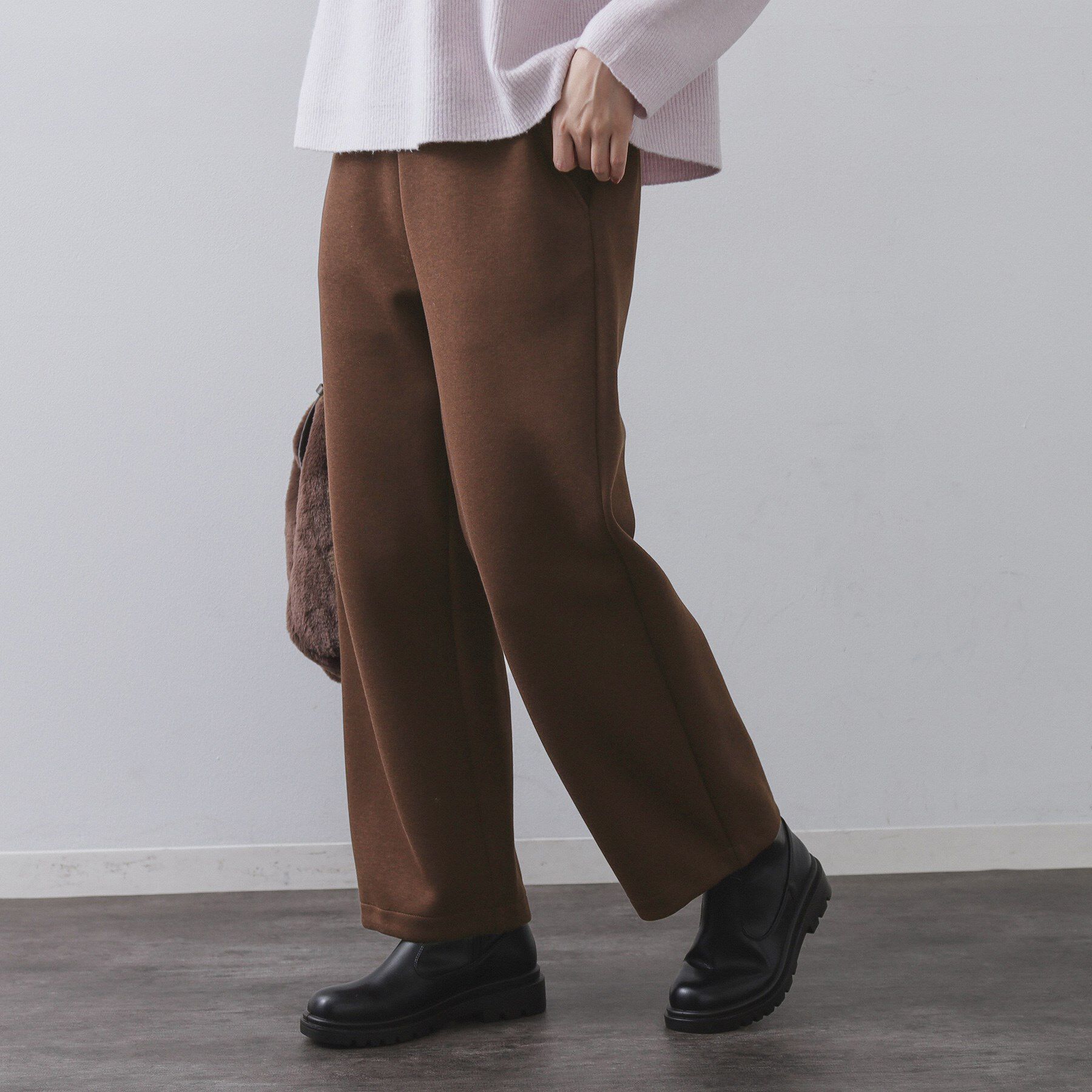 OPAQUE.CLIP「イージーカーブワイドパンツ【洗濯機OK】」|その他|