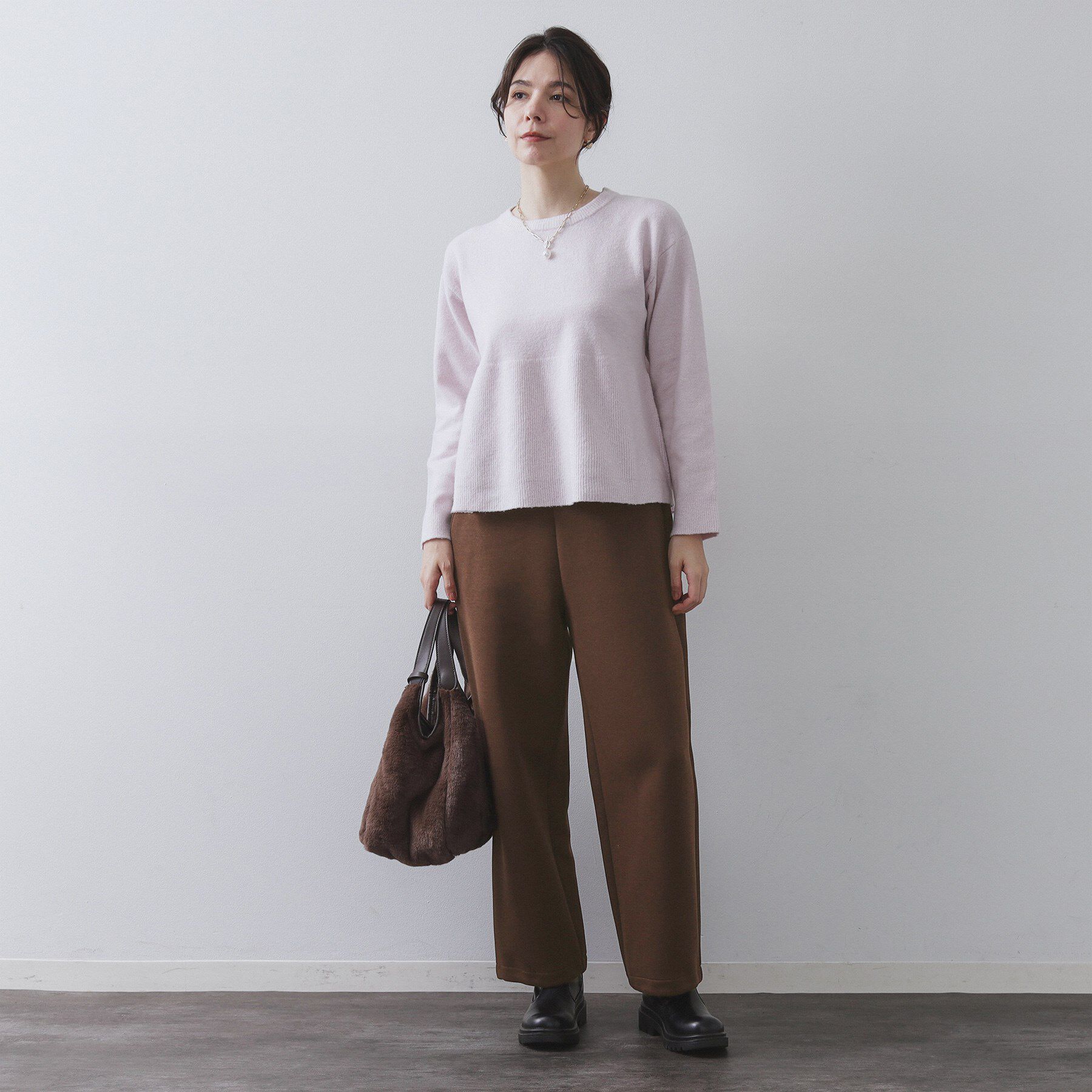 OPAQUE.CLIP「イージーカーブワイドパンツ【洗濯機OK】」|その他|