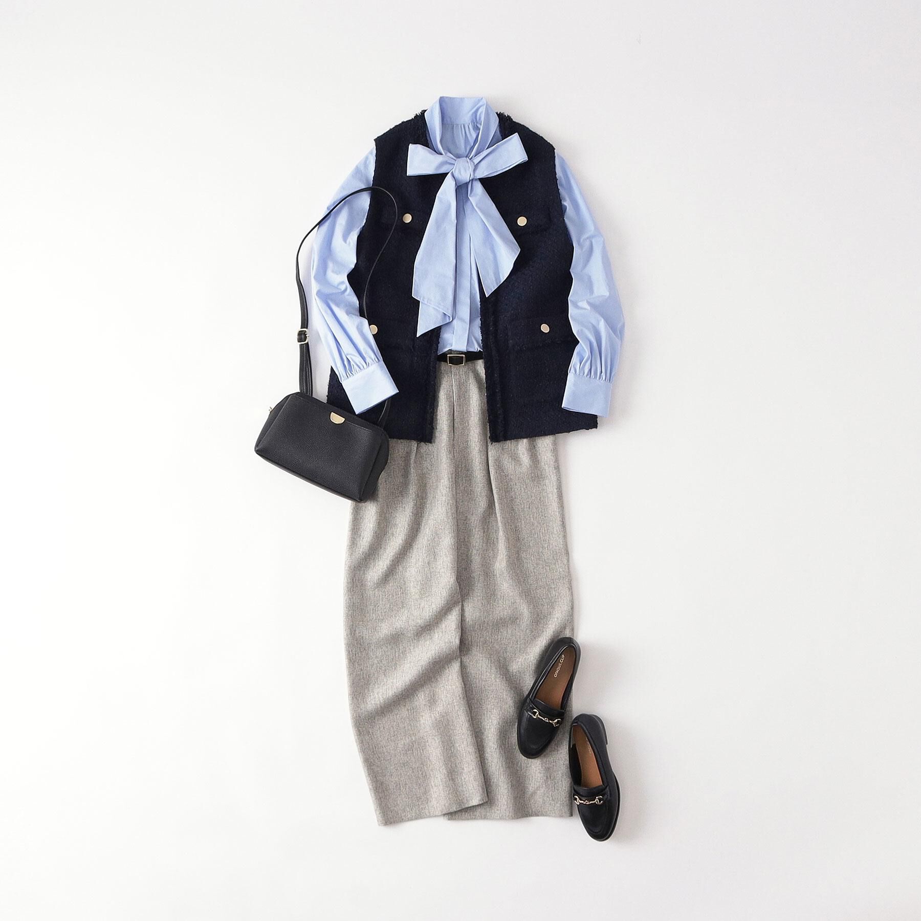 OPAQUE.CLIP「≪通勤・セレモニー対応≫ボウタイシャツブラウス【洗濯機OK】」|シャツ・ブラウス|