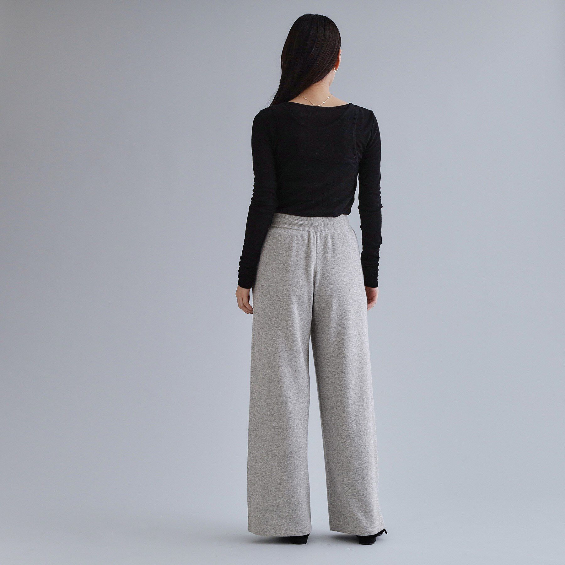 OPAQUE.CLIP「【es】ニットワイドパンツ【洗濯機OK】」|その他|