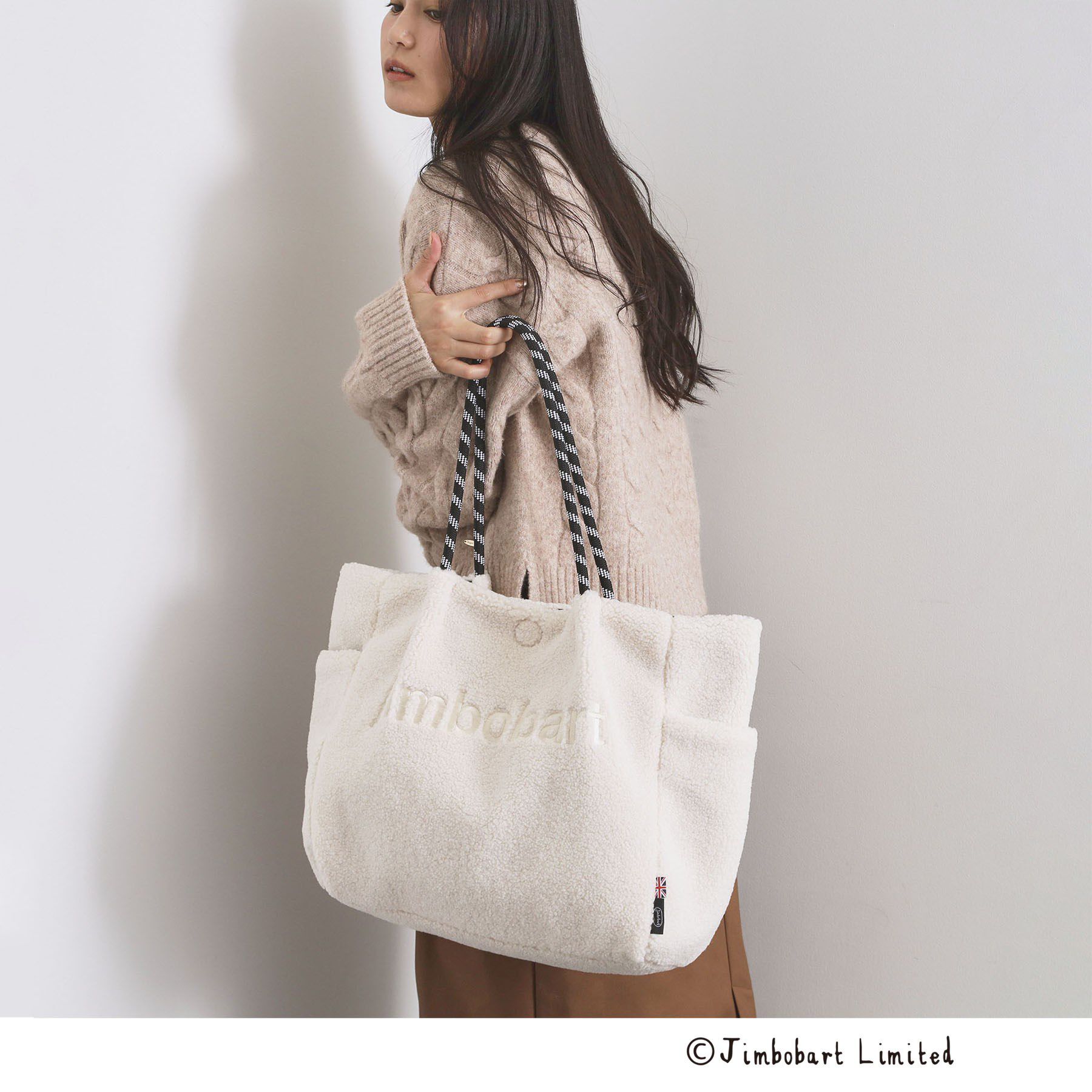 OPAQUE.CLIP「【ジムボバートコラボ】リバーシブルBIGトートバッグ」|トートバッグ|オフホワイト(003