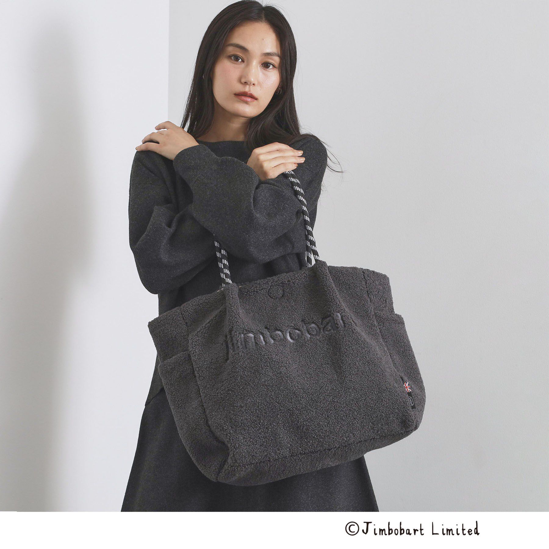 OPAQUE.CLIP「【ジムボバートコラボ】リバーシブルBIGトートバッグ」|トートバッグ|チャコールグレー(0